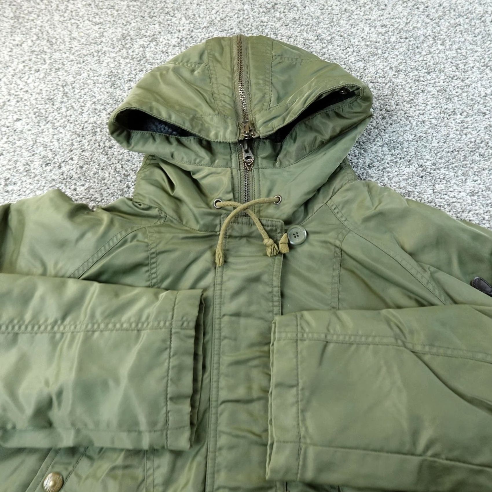American Eagle Outfitters VTG American Eagle Jacket Womens L Green Military N3B Bomber Parka Coat 90s Y2K Size L / US 10 / IT 46 - 3 Thumbnail