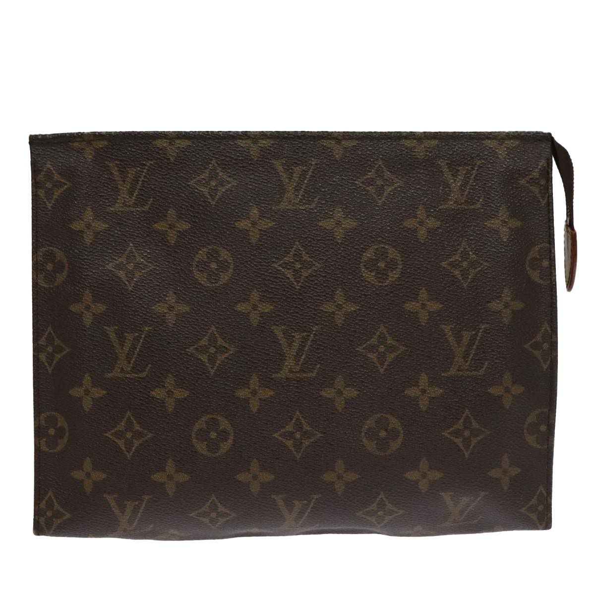 Louis Vuitton Poche Toilette Brown Canvas Clutch Bag (Pre-Owned) Size ONE SIZE - 1 Thumbnail