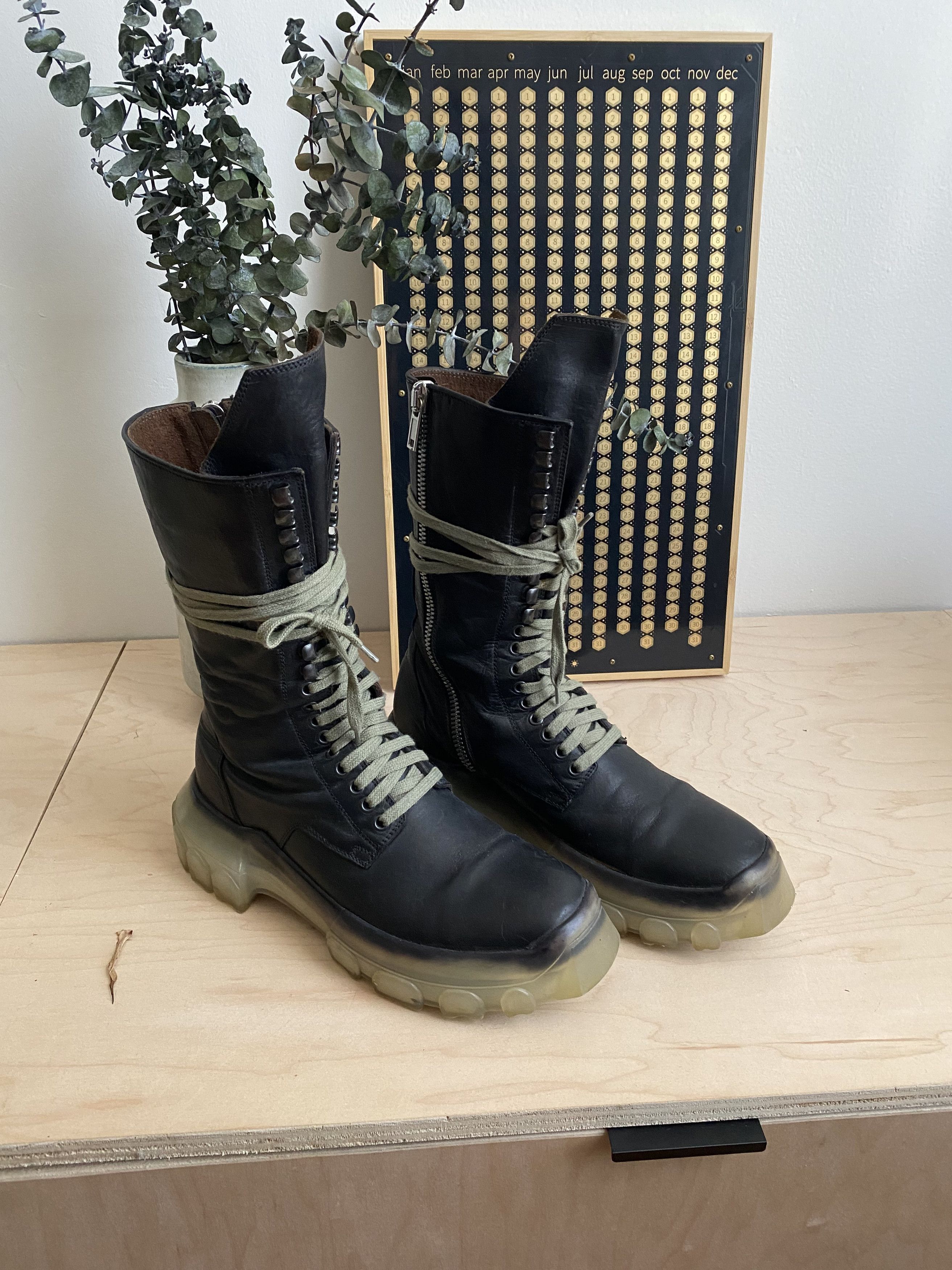 moon　Rick Owens SISYPHUS F/W 20 Rick Owens Sisyphus Tractor Boots | Grailed