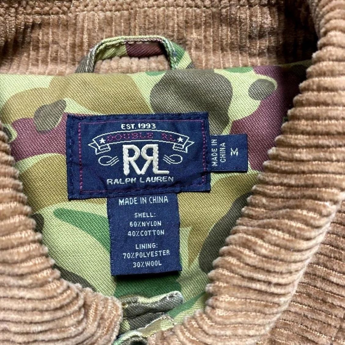Ralph Lauren RRL RALPH LAUREN Mens Vintage Camouflage Jacket M Green Casual Jacket Size US M / EU 48-50 / 2 - 4 Thumbnail