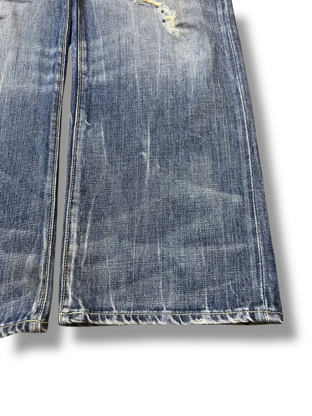 Gap The Gap 1969 - Faded, Distressed Baggy Jeans Size US 35 - 7 Thumbnail