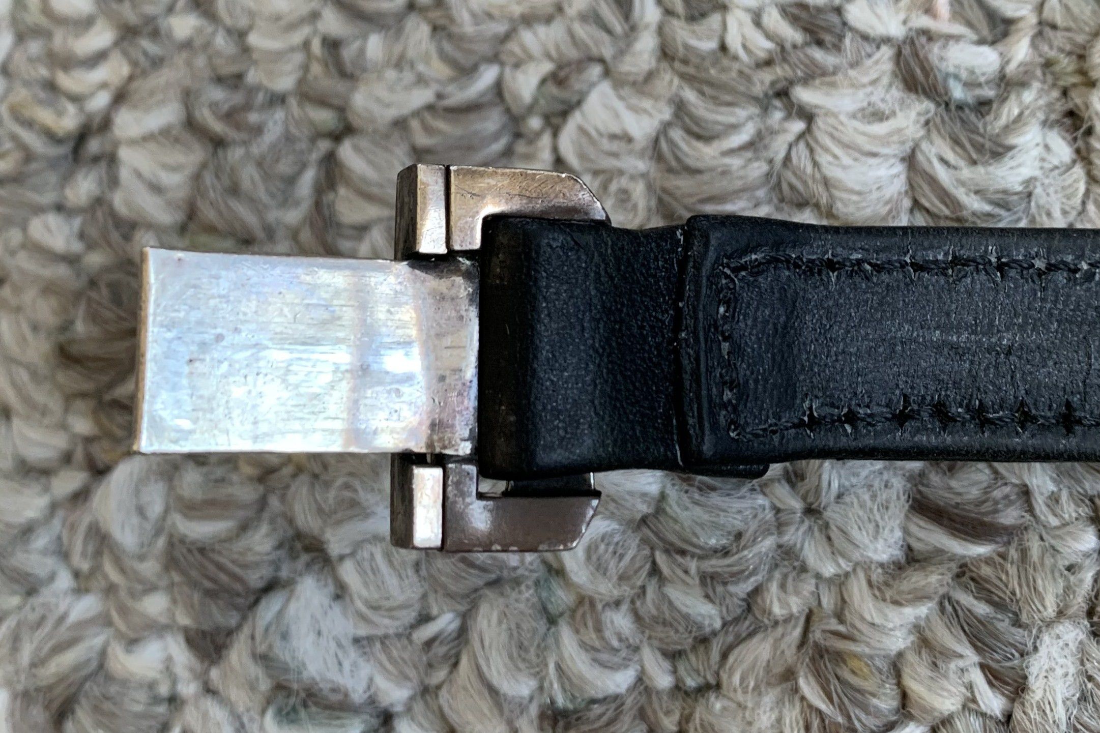 Chrome Hearts Chrome Hearts Leather Silver Cross Bracelet Size ONE SIZE - 10 Thumbnail