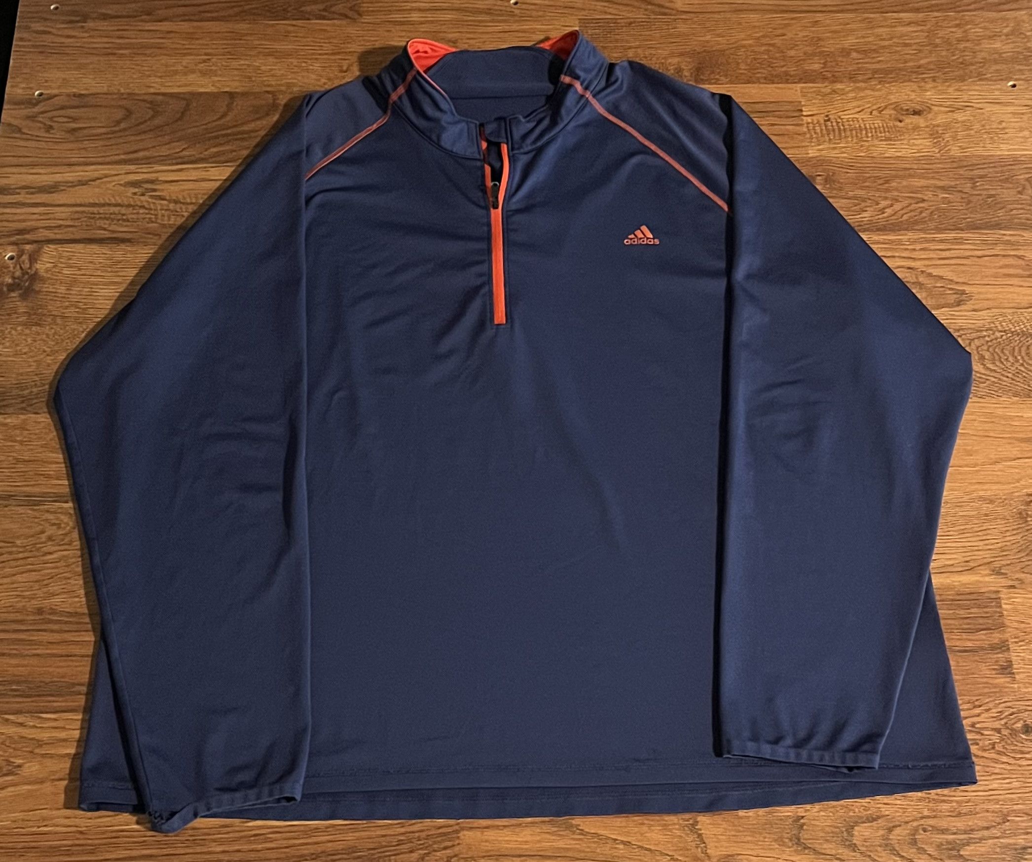 Adidas Adidas Quarter Zip Pullover Long Sleeve Size US XXL / EU 58 / 5 - 1 Thumbnail