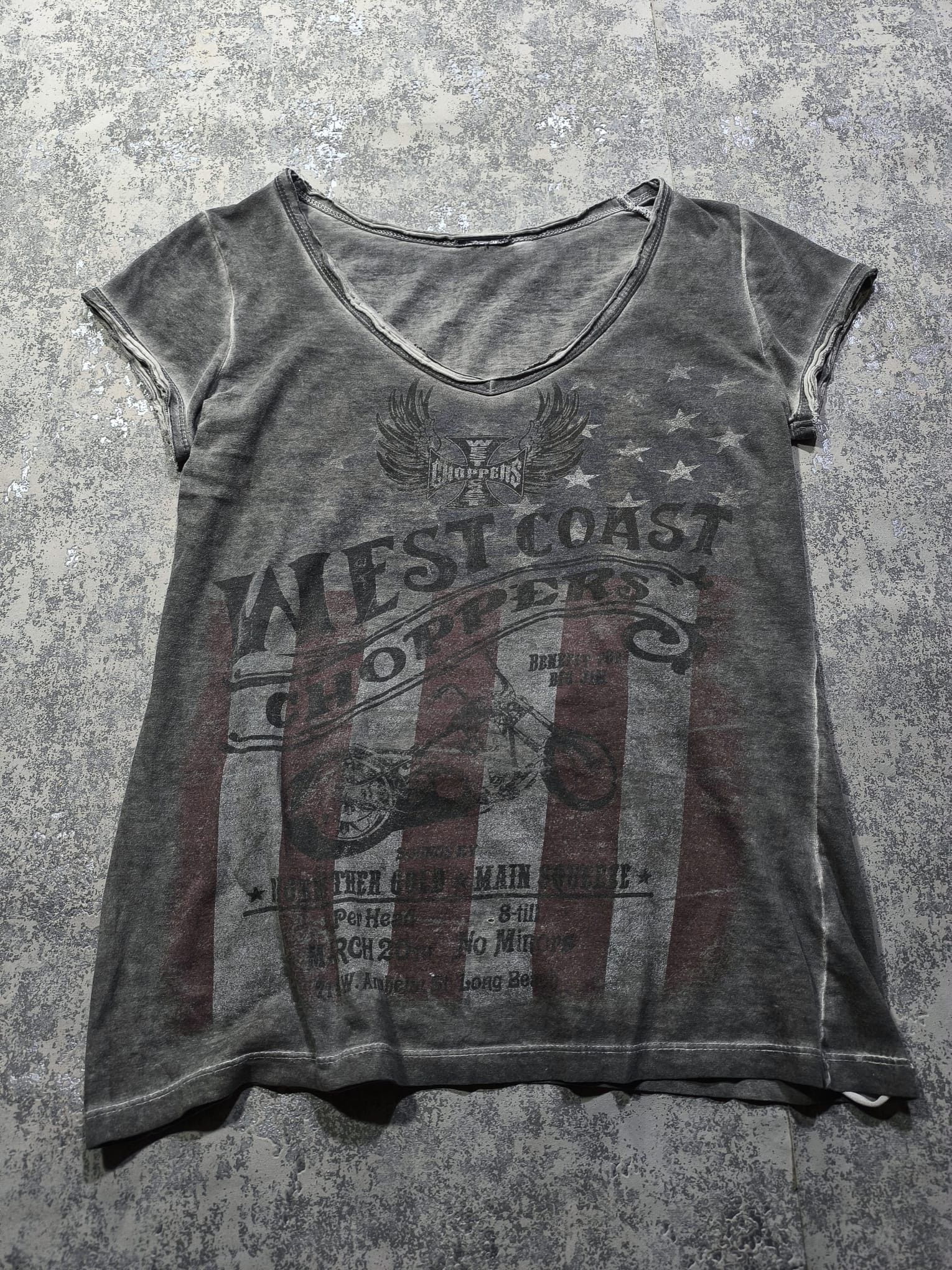 West Coast Choppers usa flag distressed west coast choppers tshirt top Size US S / EU 44-46 / 1 - 1 Thumbnail