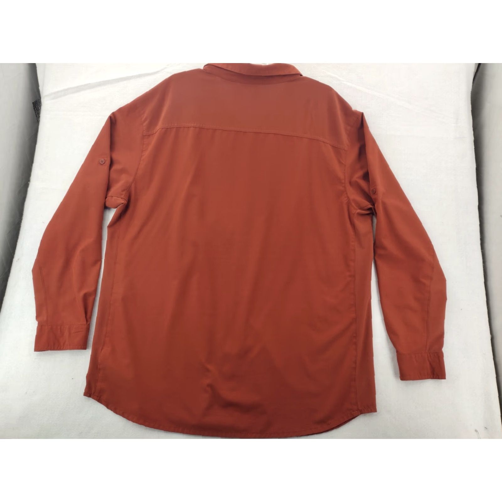 Vintage Columbia Shirt Mens Medium Red Button-Front Fishing Pockets Lightweight Polyester Size US M / EU 48-50 / 2 - 7 Thumbnail