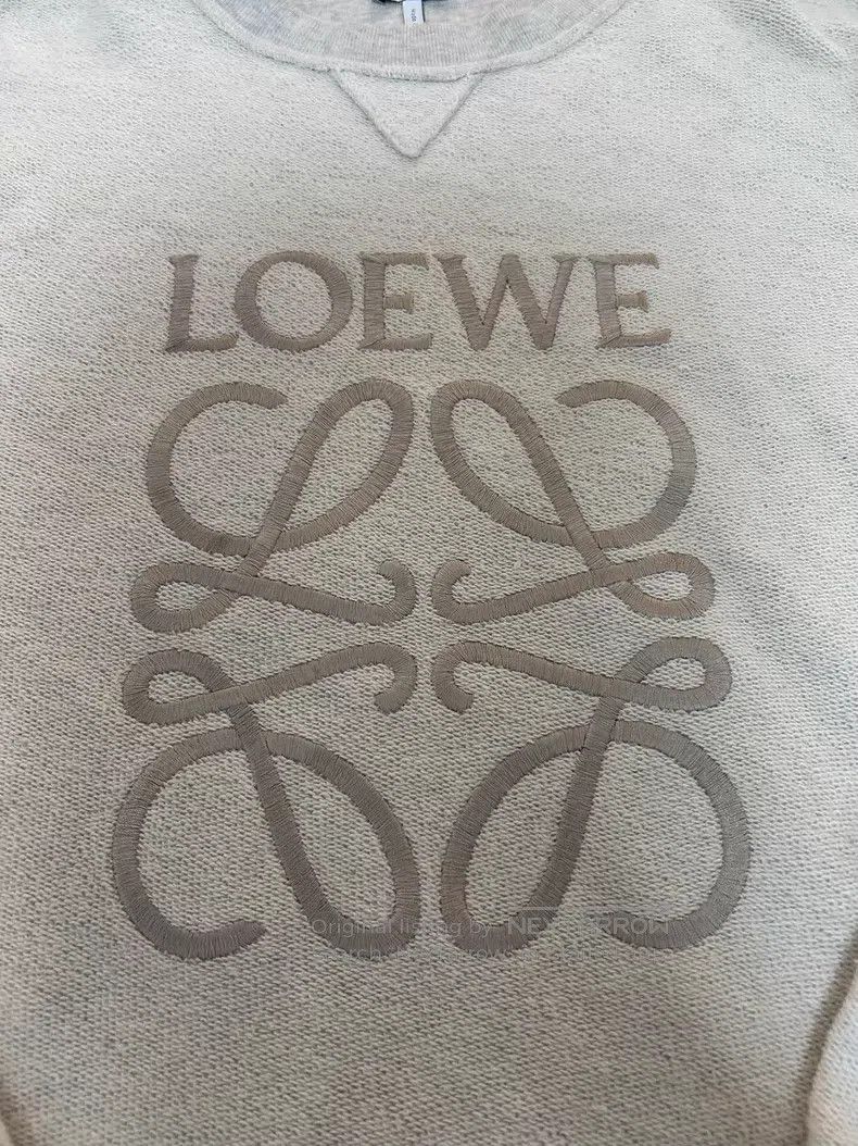 Loewe Loewe Embroidered Logo Gray Sweatshirt Size M / US 6-8 / IT 42-44 - 5 Thumbnail