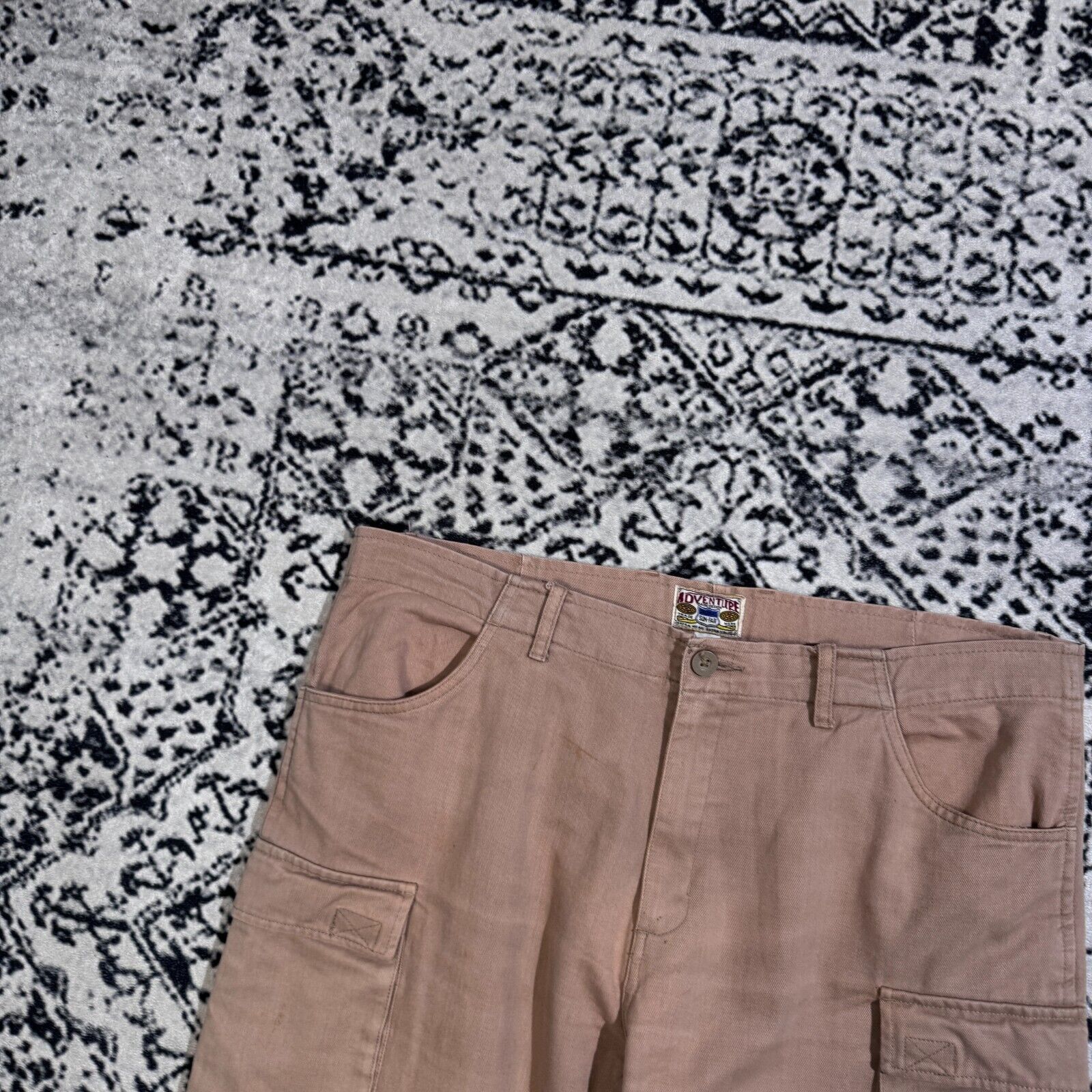 Vintage Vintage Unisex Beige Cotton Cargo Pants Size W38 Y2K 90s Size US 38 / EU 54 - 6 Thumbnail