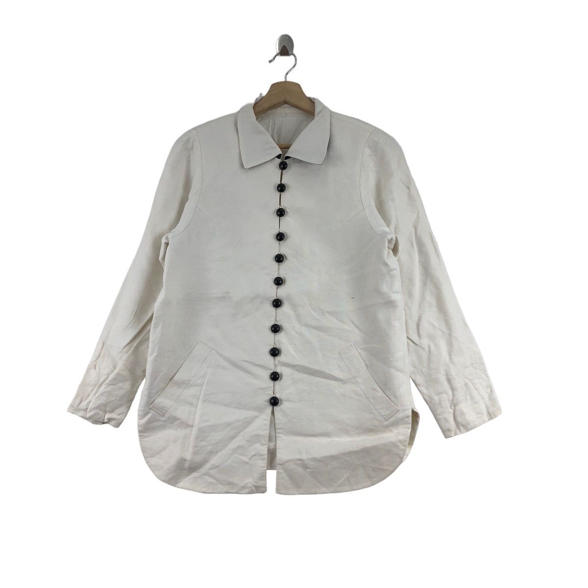 image of Avant Garde x Vintage 90's Kazuhiko Kishimoto Jacket Japanesebrand Designer in White (Size Medium)
