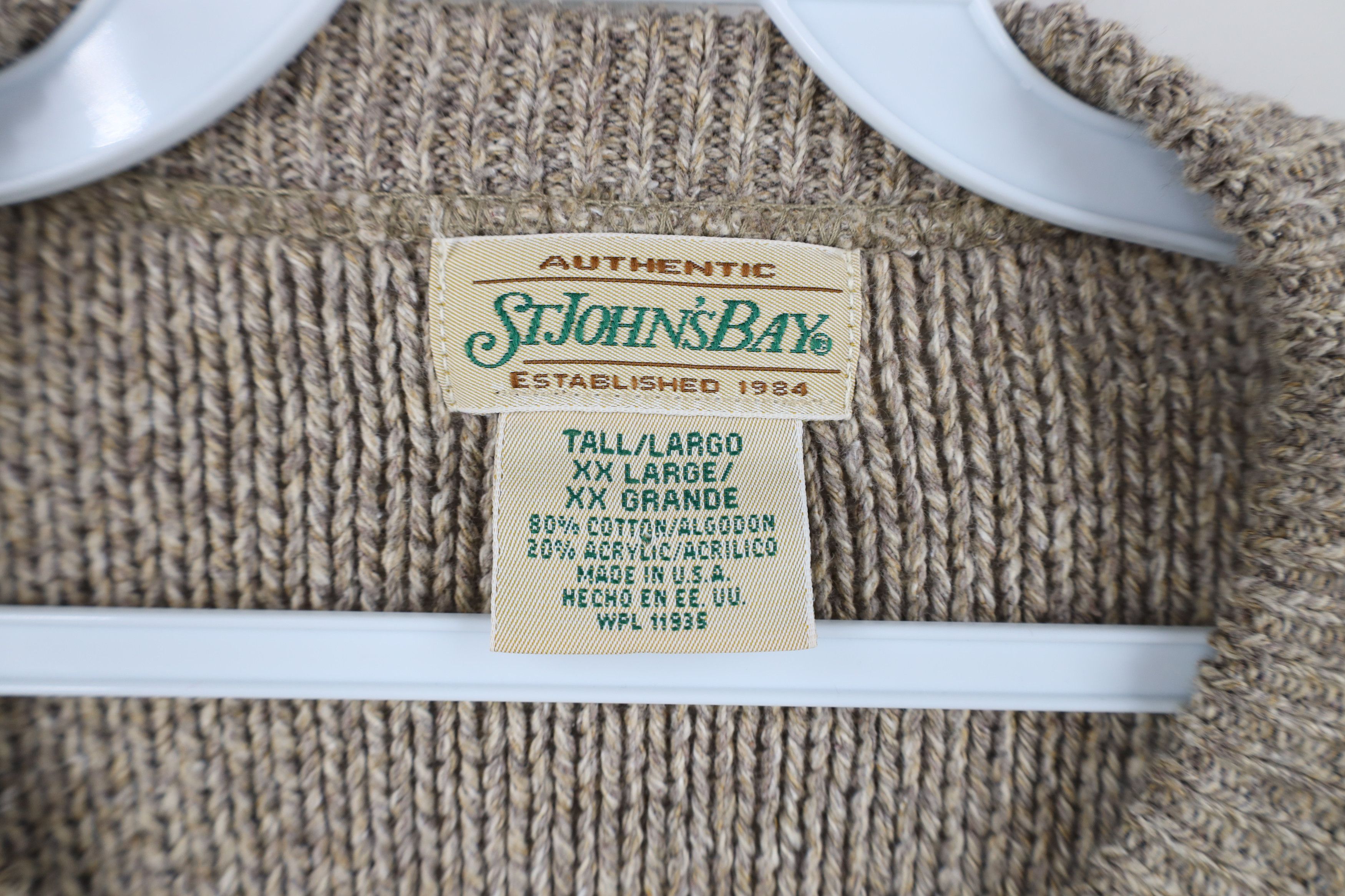 Vintage Vintage 90s Streetwear Knit Crewneck Sweater Earth Tone USA Size US XXL / EU 58 / 5 - 4 Thumbnail