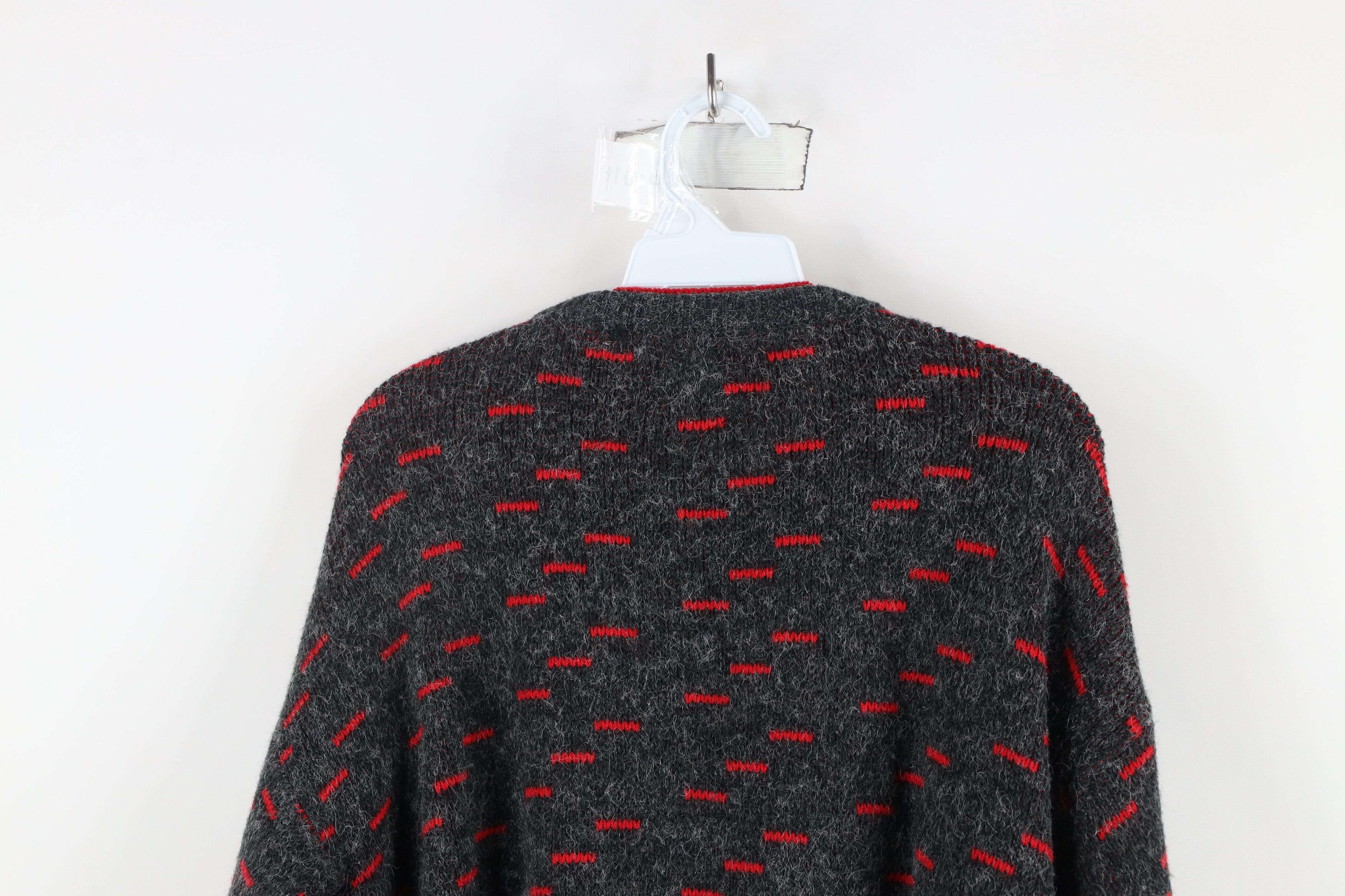 Vintage Vintage 90s Streetwear Shag Fuzzy Knit Crewneck Sweater Size M / US 6-8 / IT 42-44 - 7 Thumbnail