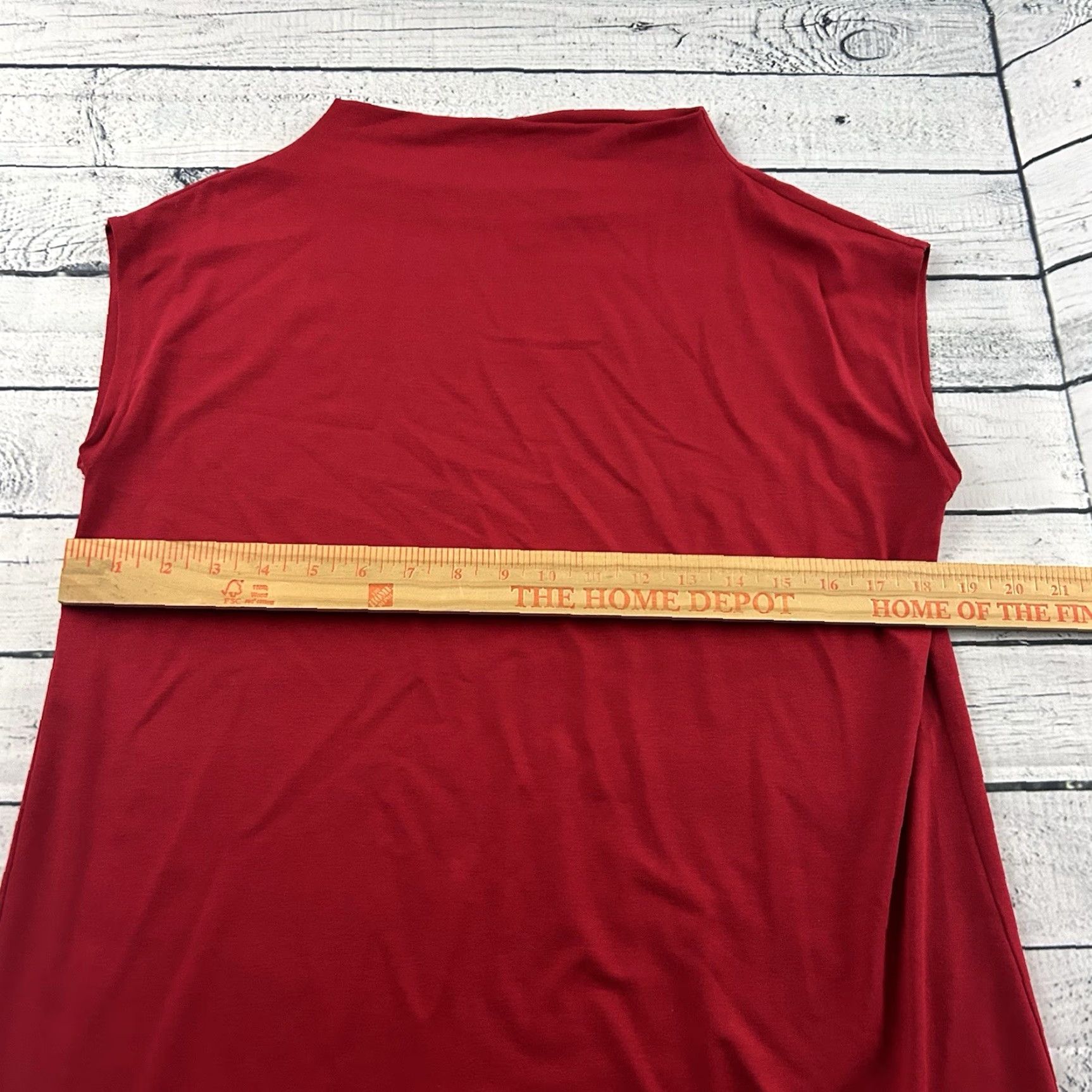 Eileen Fisher Eileen Fisher Sleeveless Viscose Pencil Dress Women's S Red Size S / US 4 / IT 40 - 3 Thumbnail