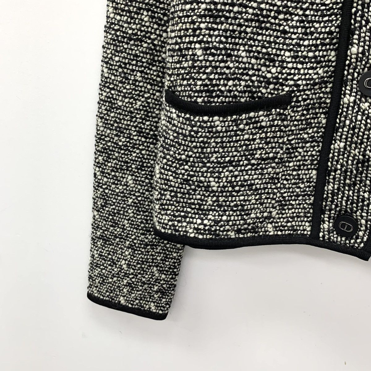 Dior Dior Colorblocked Sheep Wool Lapel Woven Tweed Jacket Size M / US 6-8 / IT 42-44 - 4 Thumbnail