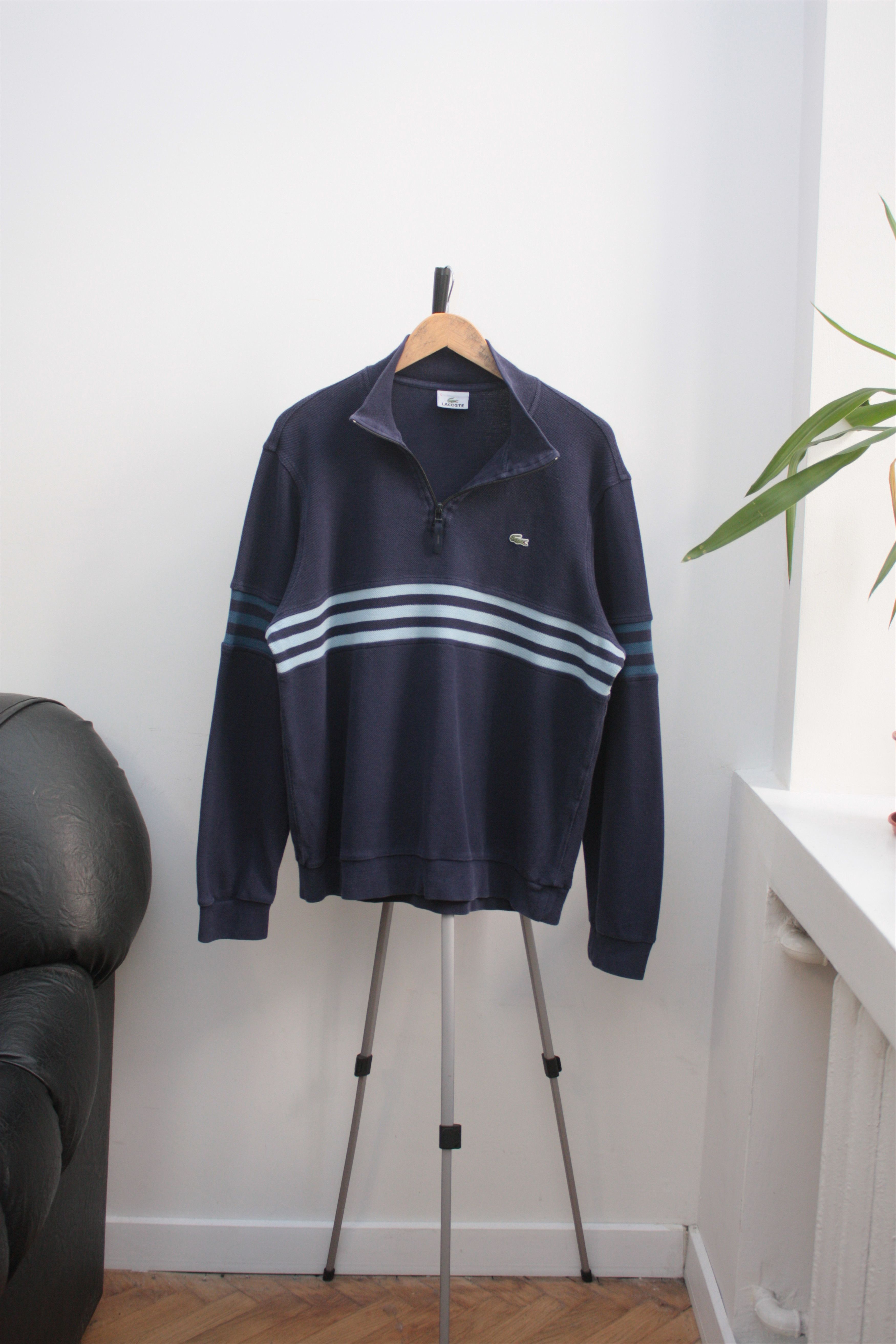 Lacoste Lacoste Vintage Navy Pullover Men's L Size US L / EU 52-54 / 3 - 2 Thumbnail