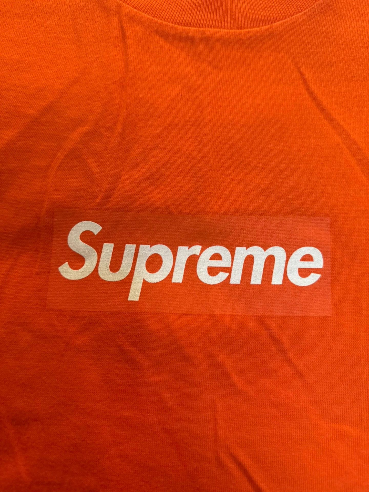 Supreme Supreme Orange Box Logo Longsleeve Tee Size US M / EU 48-50 / 2 - 2 Thumbnail