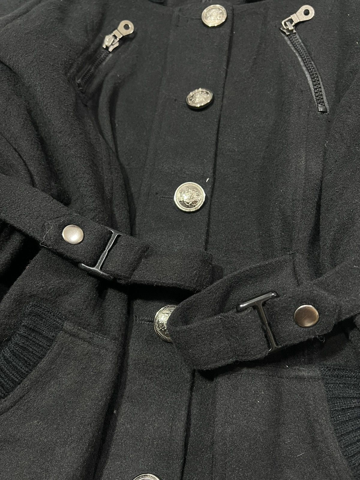 Yohji Yamamoto 2000s Japanese Hysteric 14th Kmrii Opium Wool Hodded y2k Lgb Size US L / EU 52-54 / 3 - 3 Thumbnail