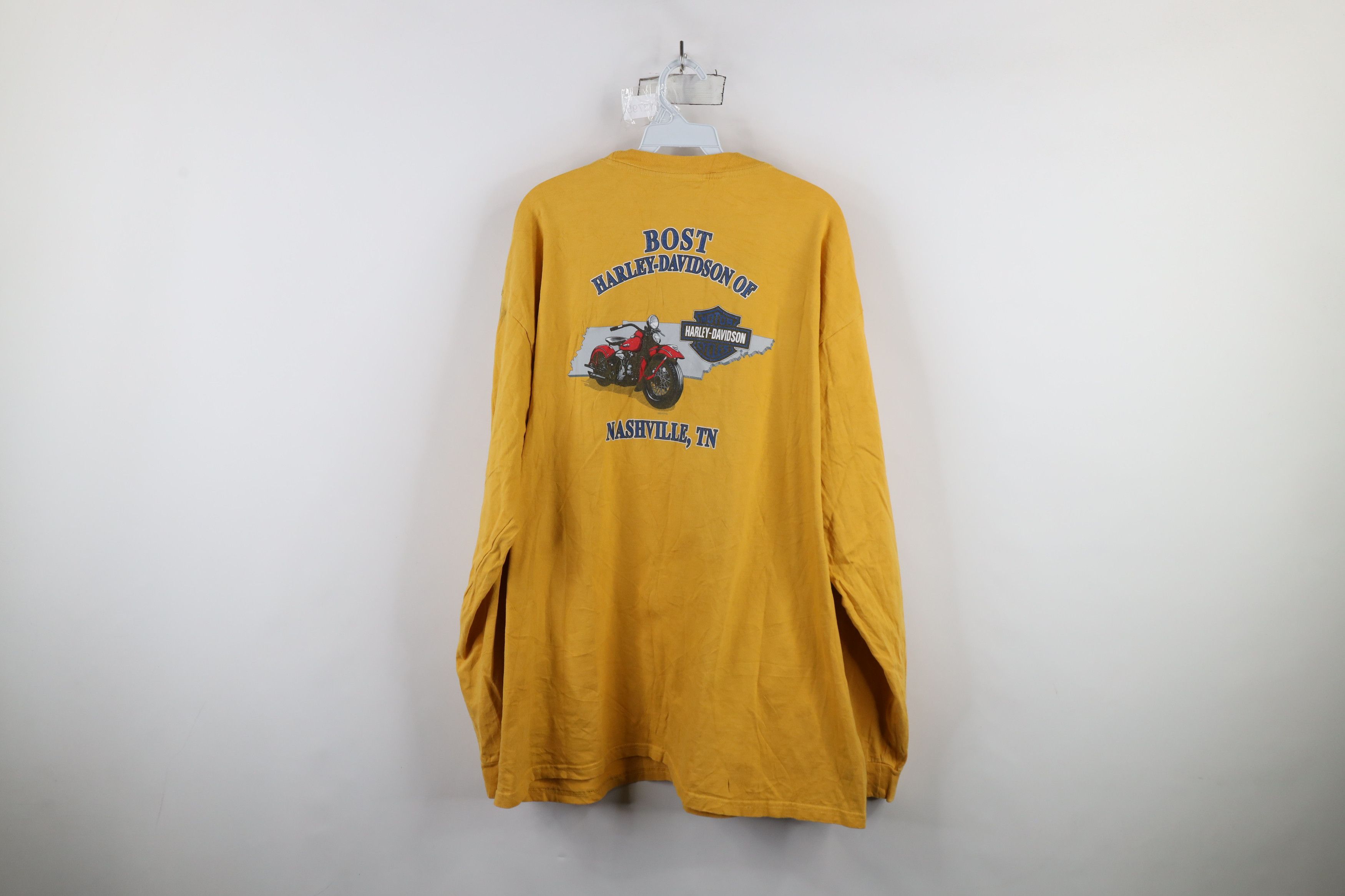 Harley Davidson Vintage Y2K Harley Davidson Spell Long Sleeve T-Shirt USA Size US XXL / EU 58 / 5 - 13 Thumbnail
