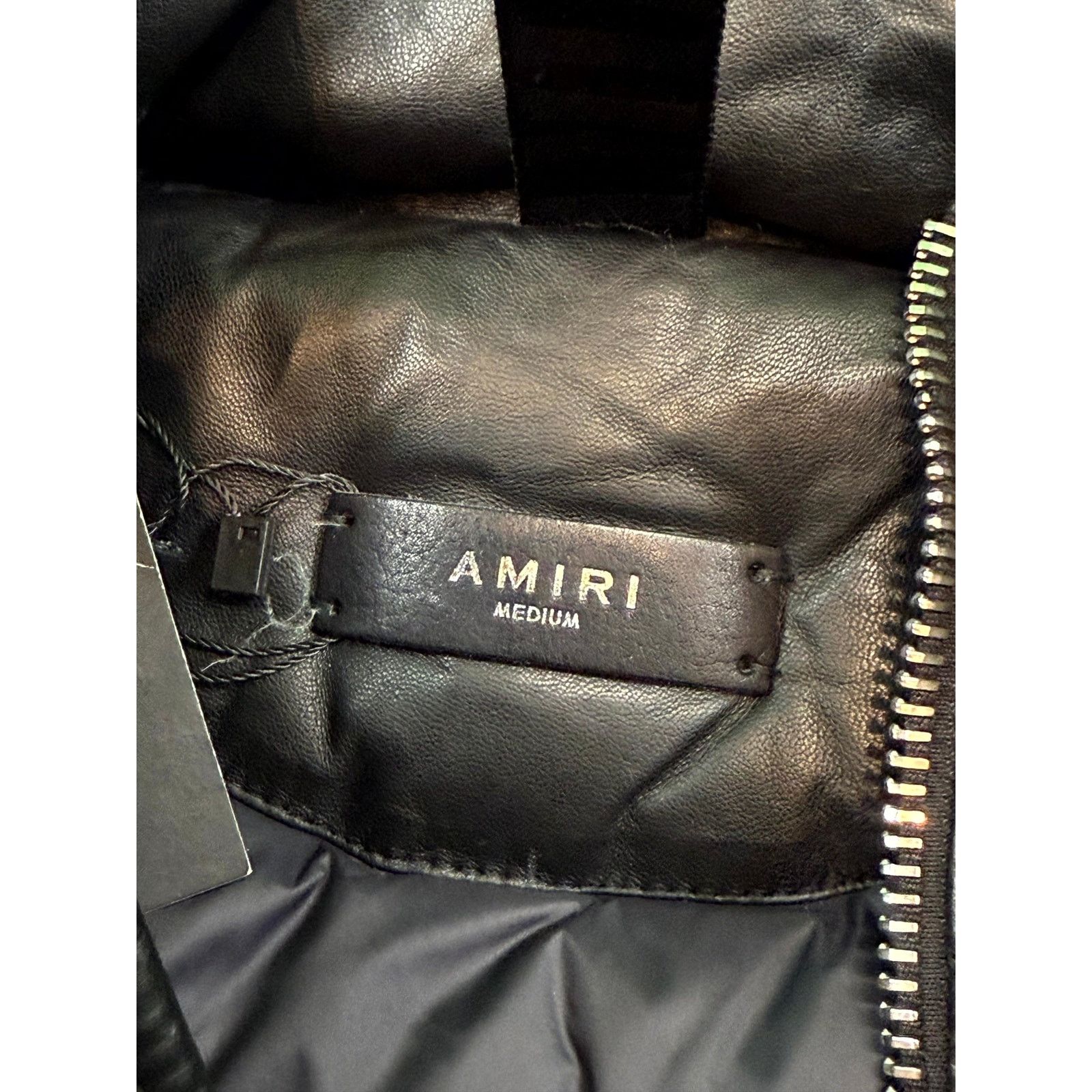 Amiri Amiri Vest Black Leather Jacket Size M / US 6-8 / IT 42-44 - 3 Thumbnail