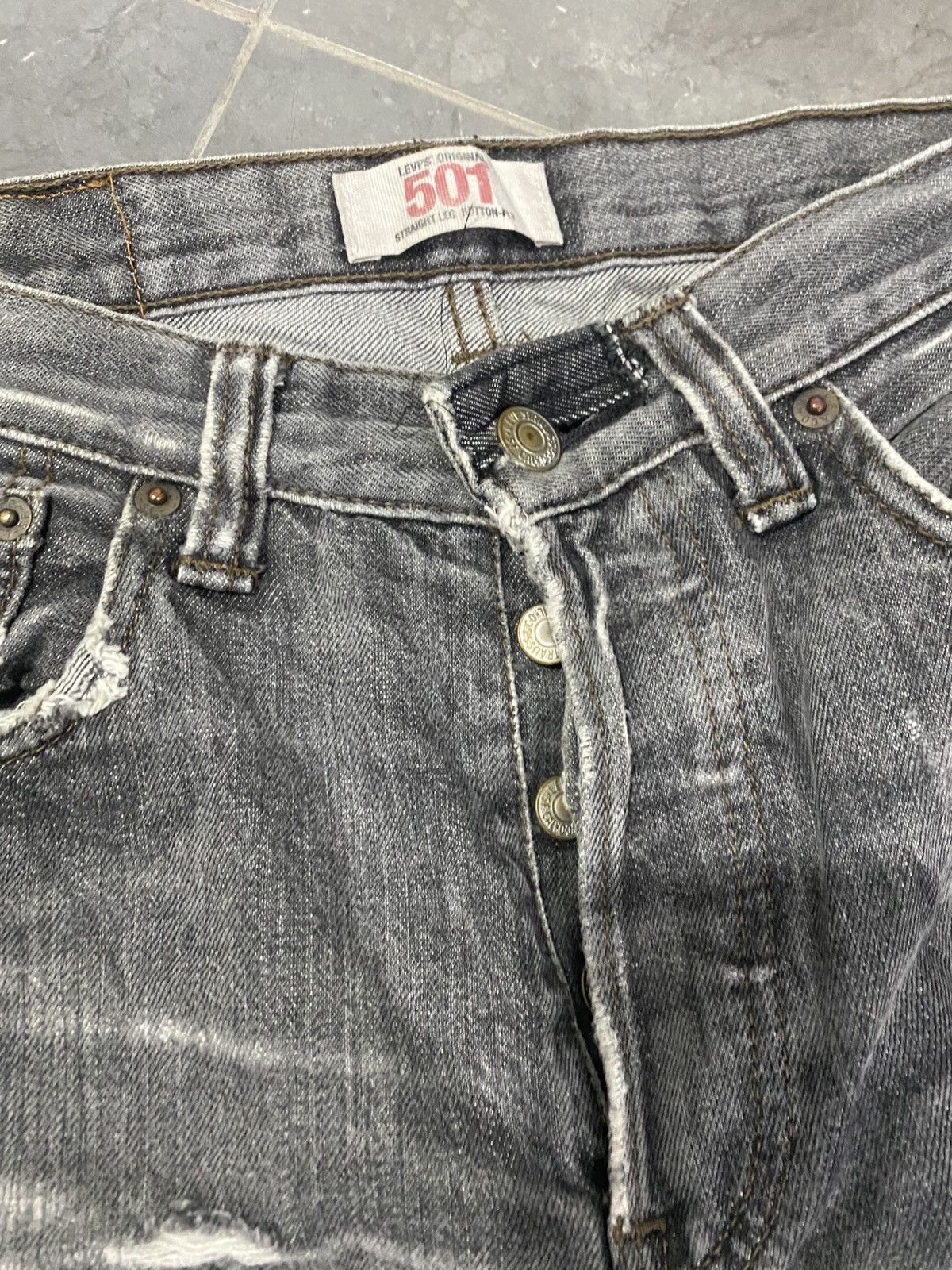 Levi's 🖤BLACKFRIDAY🖤Levis 501 Denim Stonewash Distressed Size US 29 - 4 Thumbnail