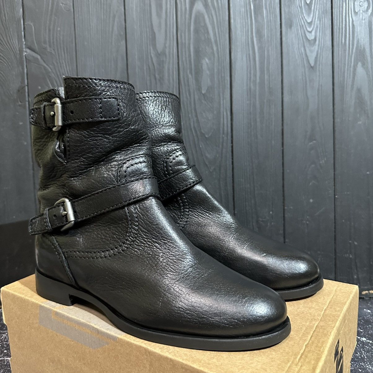 Prada PRADA Women’s Leather Black Biker Boots Size 39.5 Size US 9.5 / IT 39.5 - 2 Thumbnail