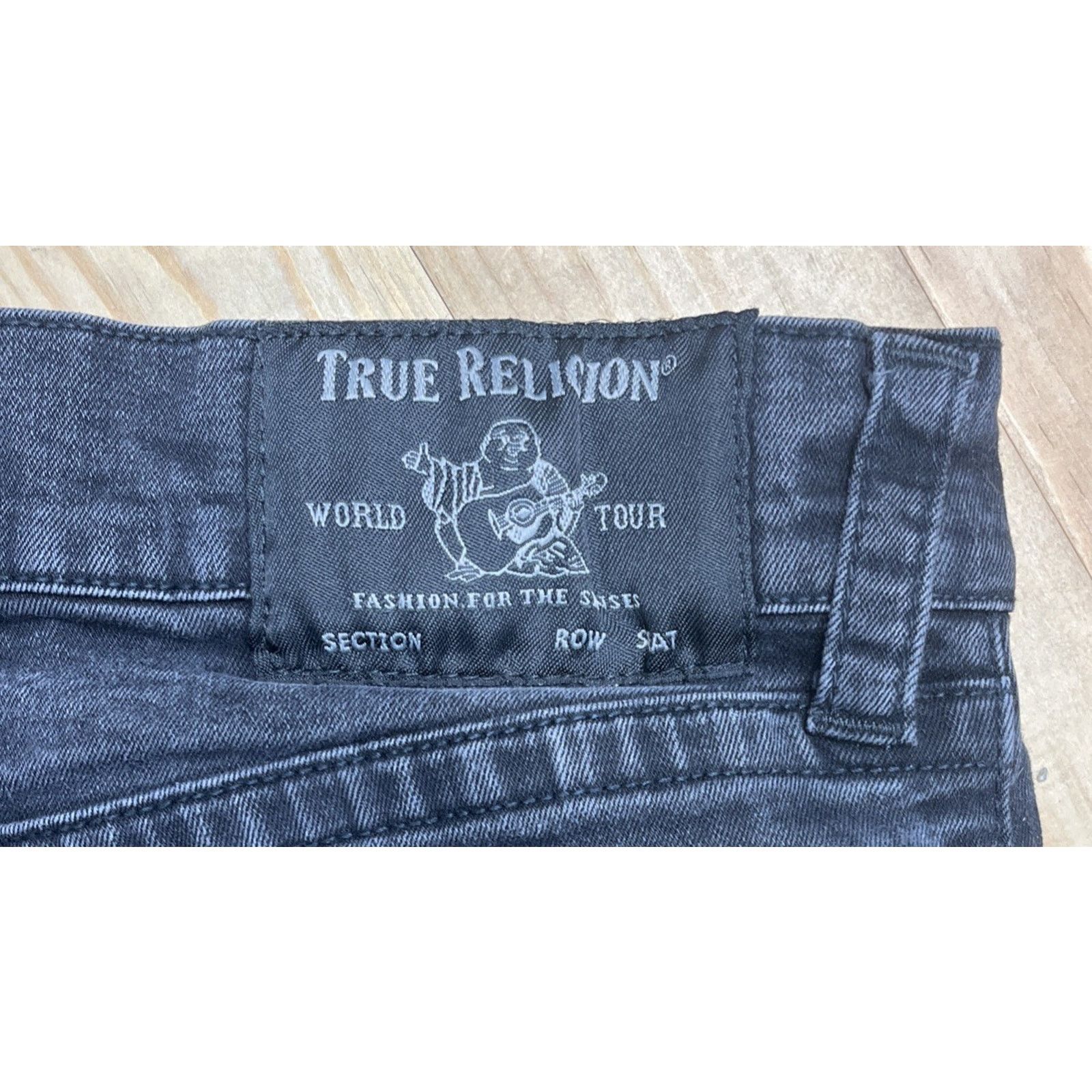 True Religion True Religion Slim Jeans Stretch Mens Size 31x32 Black Size US 31 - 5 Thumbnail