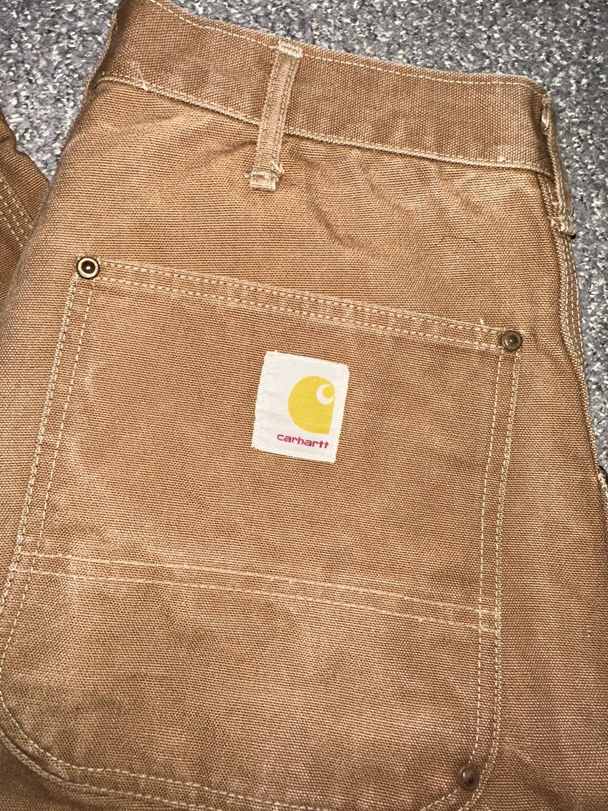 VINATGE 60s CARHARTT 31x29 DOUBLE KNEE CARPENTER DUCK JEANS