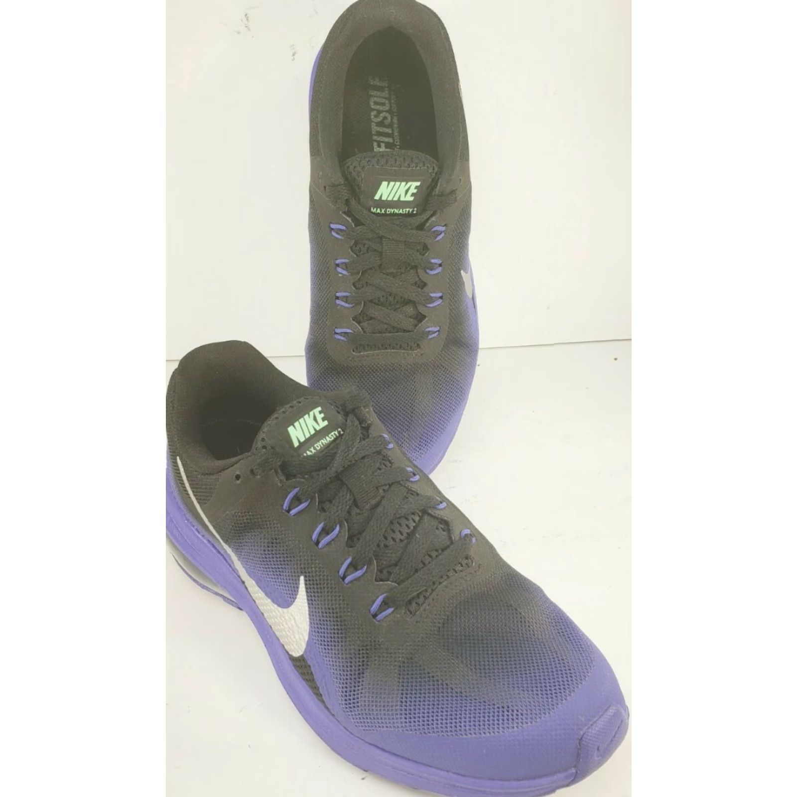 Nike Nike Air Max Dynasty 2 Sneaker Women Black Purple Silver 7M 898468 001 Size US 7 / IT 37 - 4 Thumbnail