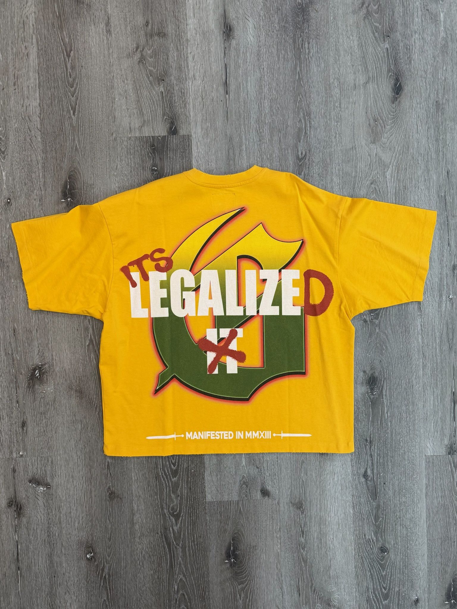 Godspeed Godspeed "Indoor Gelato" Tee (Yellow) Size US M / EU 48-50 / 2 - 2 Thumbnail