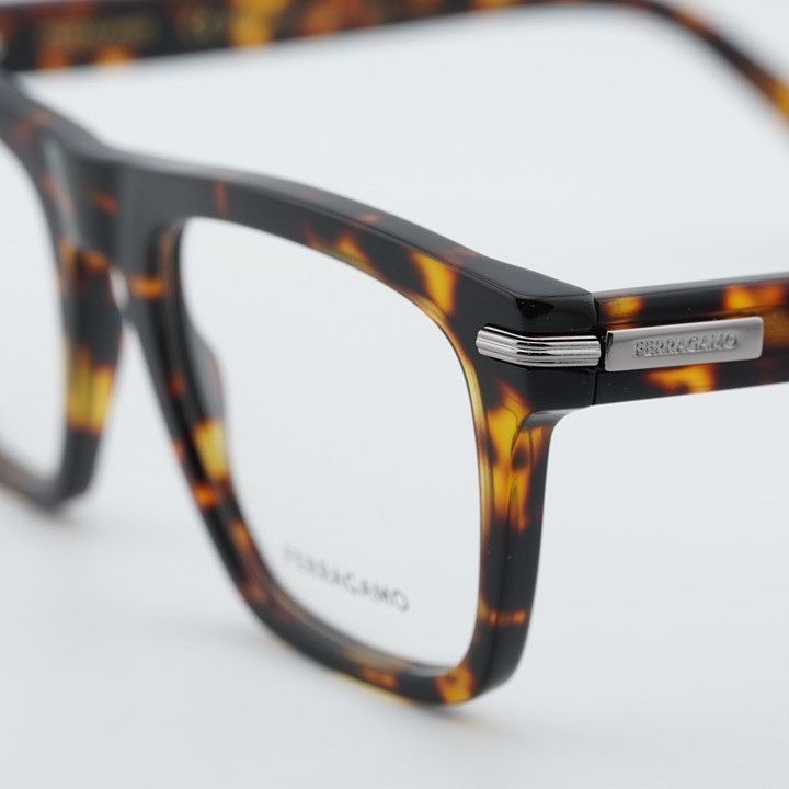 Salvatore Ferragamo Salvatore Ferragamo SF3015 242 Eyeglasses Dark Havana 53mm Size ONE SIZE - 8 Thumbnail