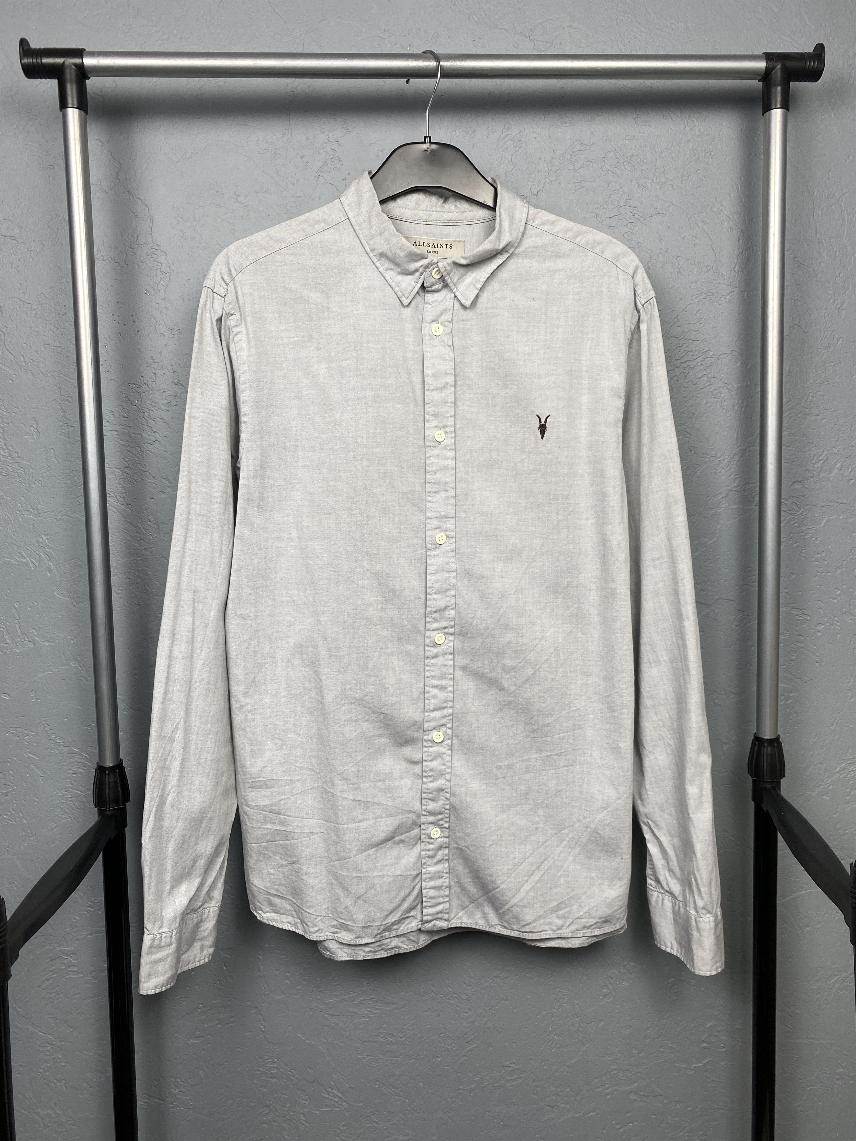 Allsaints Allsaints Vintage Mens Redondo Long Sleeve Shirt Size US L / EU 52-54 / 3 - 1 Thumbnail