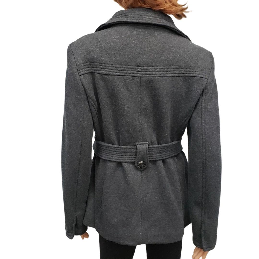 Kenneth Cole NWT Kenneth Cole Reaction Pea coat M Belted Cotton Poly Size M / US 6-8 / IT 42-44 - 7 Thumbnail
