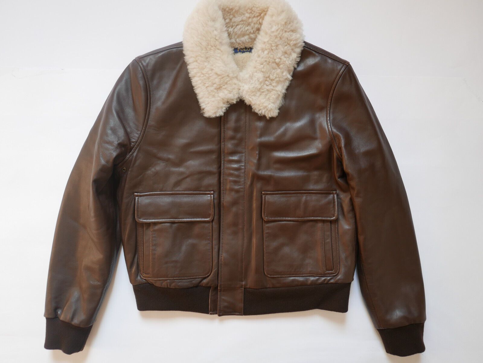 Polo Ralph Lauren Polo Ralph Lauren Jacket Bomber Aviator Leather Shearling L Size L / US 10 / IT 46 - 1 Thumbnail