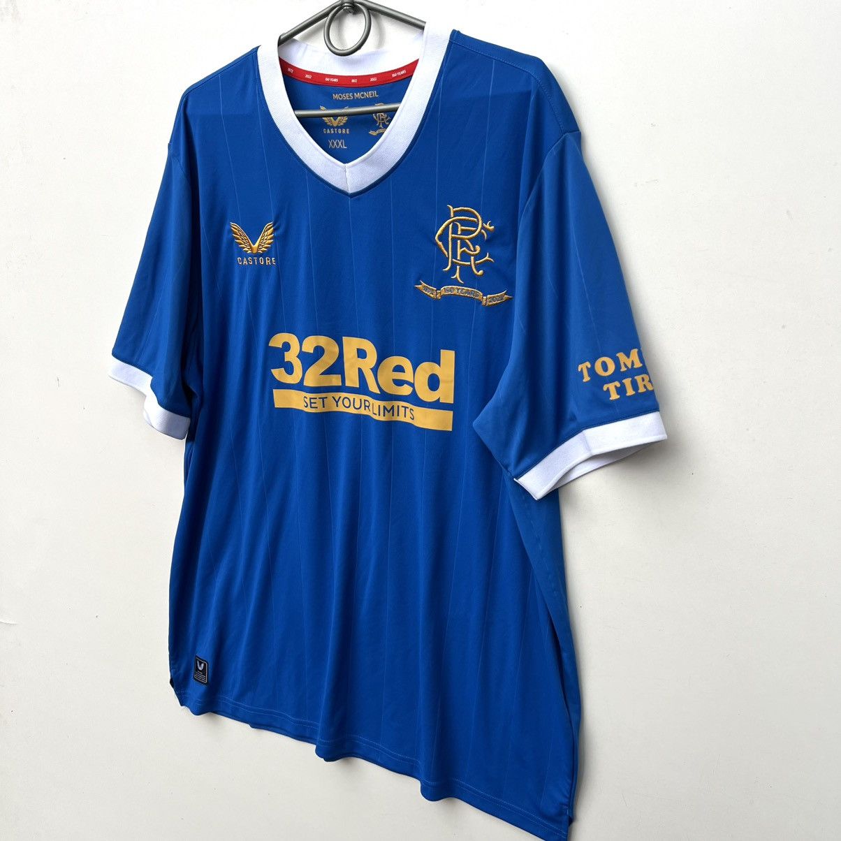 Castore RANGERS 2021/2022 HOME FOOTBALL SHIRT JERSEY CASTORE Size US XXL / EU 58 / 5 - 2 Thumbnail