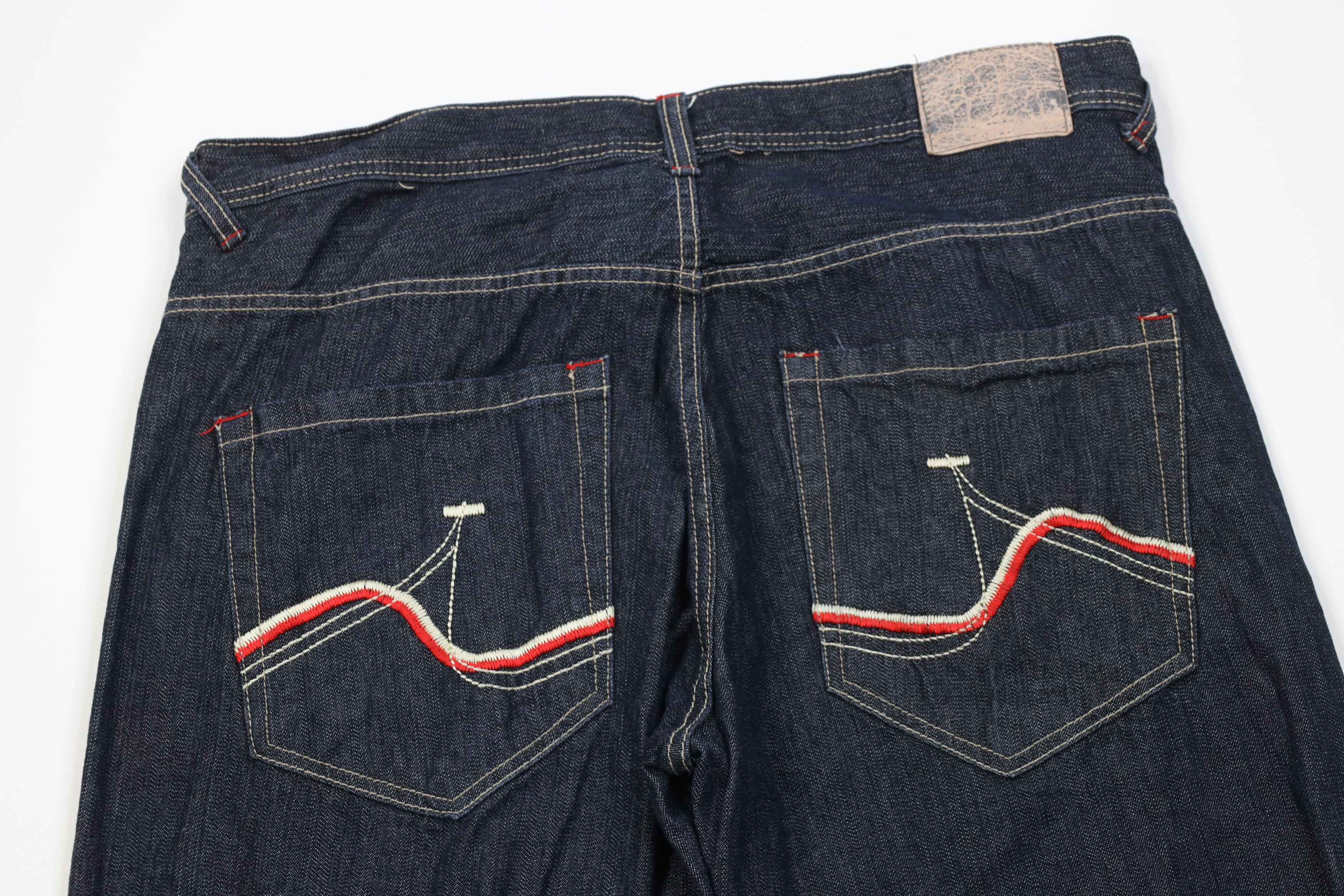 Vintage Vintage 90s Y2K Enyce Sean Combs Baggy Wide Leg Denim Jeans Size US 38 / EU 54 - 11 Thumbnail
