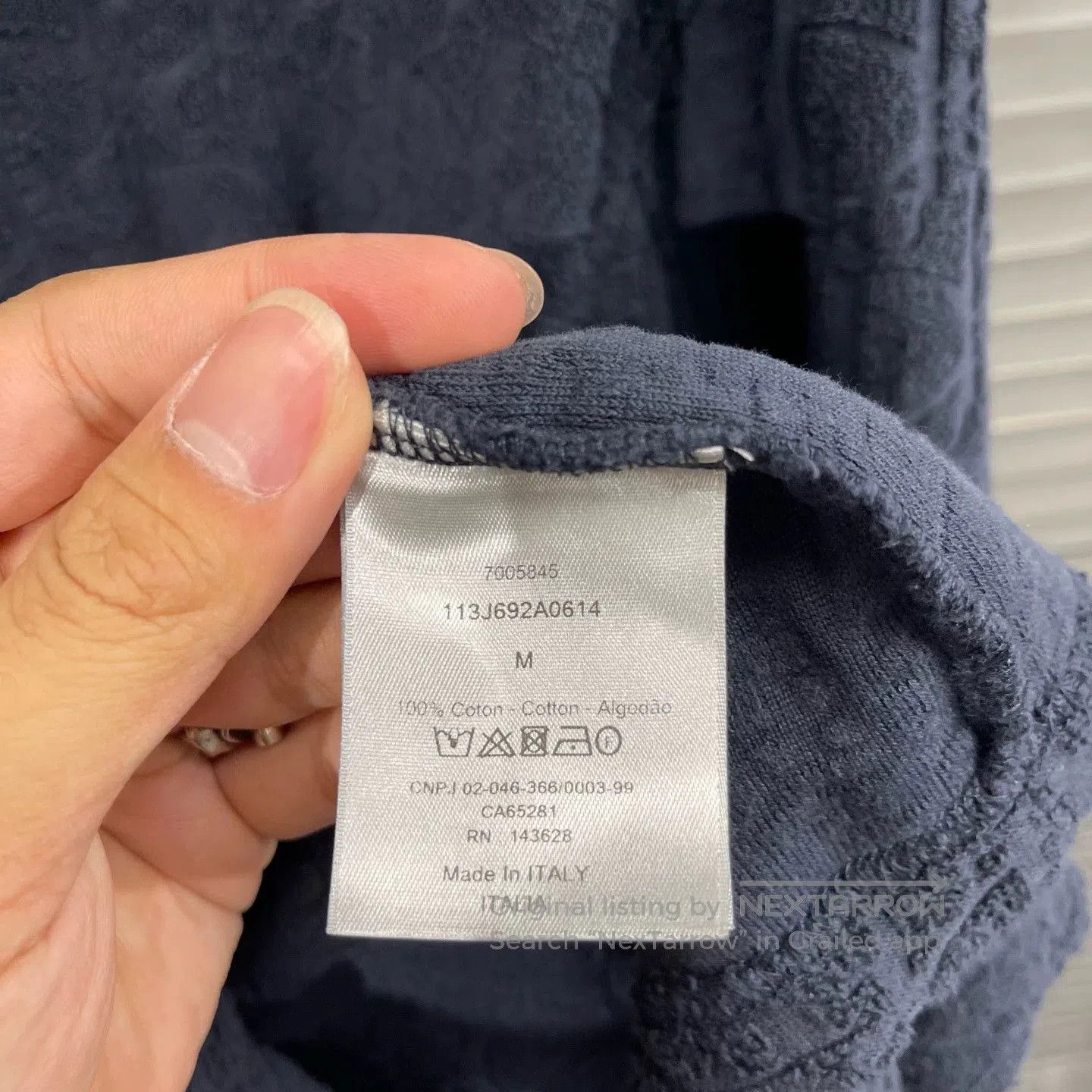 Dior Blue Textured Short-Sleeve Shirt. Size US M / EU 48-50 / 2 - 4 Thumbnail