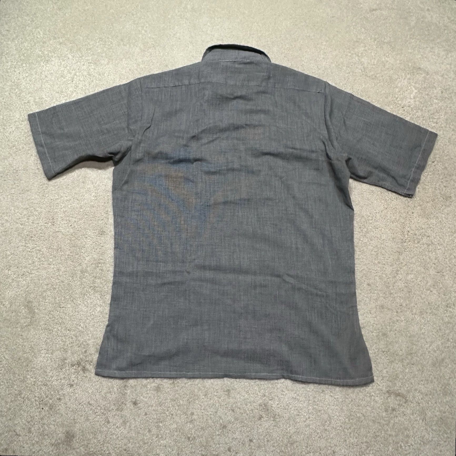 Vintage VINTAGE The Bum Shirt Mens Small Gray 70s Polo Rugby Short Sleeve Polyester Disco Collared Polo Shirt Mens Gr ay Size US M / EU 48-50 / 2 - 3 Thumbnail