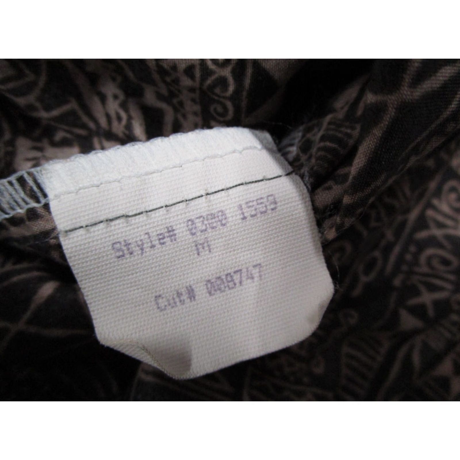 Tori Richard TORI RICHARD Men's Hawaiian Button-Up Shirt Medium Brown Cotton Lawn Geometric Print Retro Tropical Size US M / EU 48-50 / 2 - 4 Thumbnail