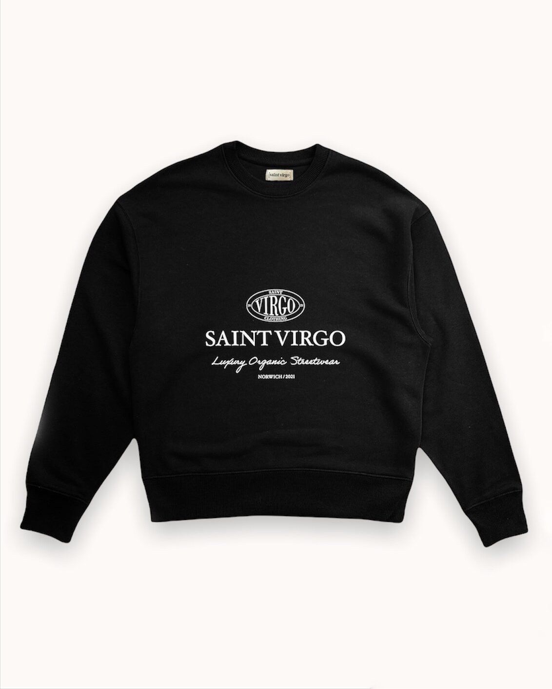Other Saint Virgo Luxury Crest Crewneck Sweatshirt Black - Small Size S / US 4 / IT 40 - 1 Thumbnail