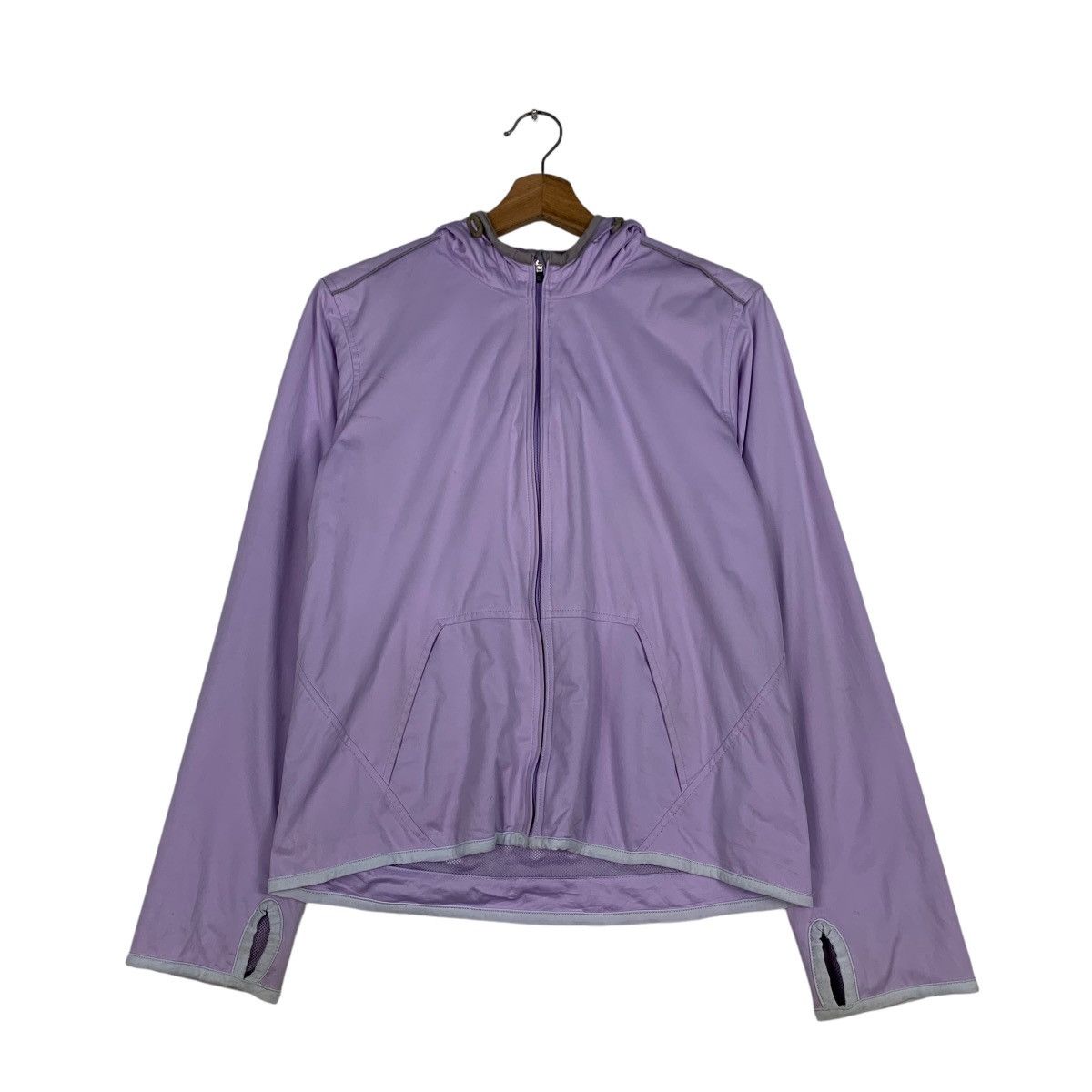 Uniqlo UNIQLO Hoodie Light Jacket in Light Purple Plain #1213-C55 Size M / US 6-8 / IT 42-44 - 11 Thumbnail