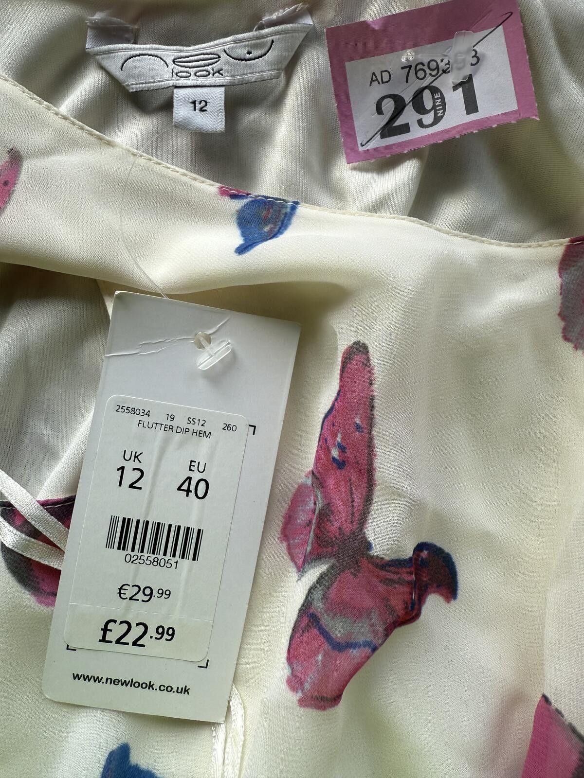 Other New look butterfly print dress in size 12 Size ONE SIZE - 2 Thumbnail