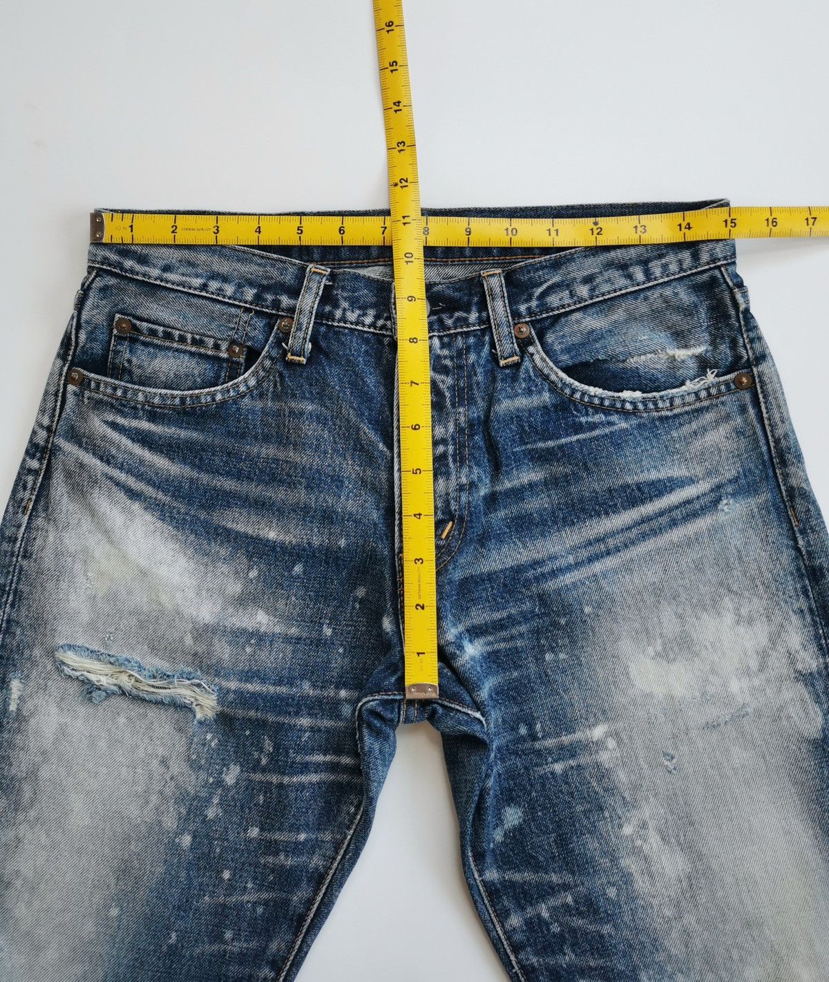 Sugar Cane RNATIVE Japan Faded Denim Jeans Size US 30 / EU 46 - 10 Thumbnail