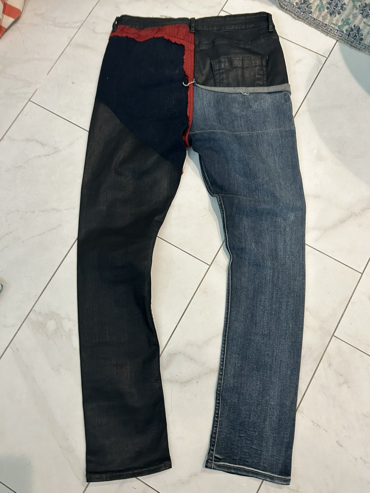 Rick Owens Rick Owens fw19 “Babel” split detriot cut Size US 32 / EU 48 - 3 Thumbnail