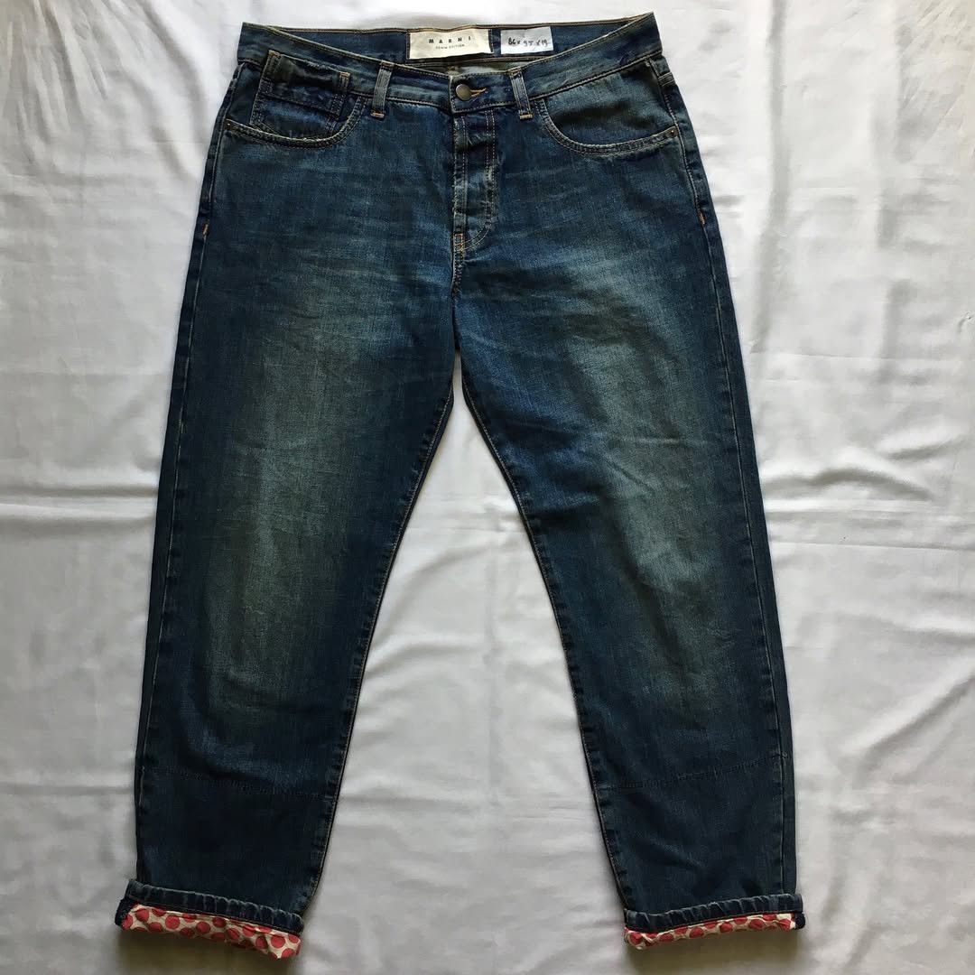 Marni Marni denim edition cropped jean polkadot Size 25" / US 0 / IT 36 - 3 Thumbnail