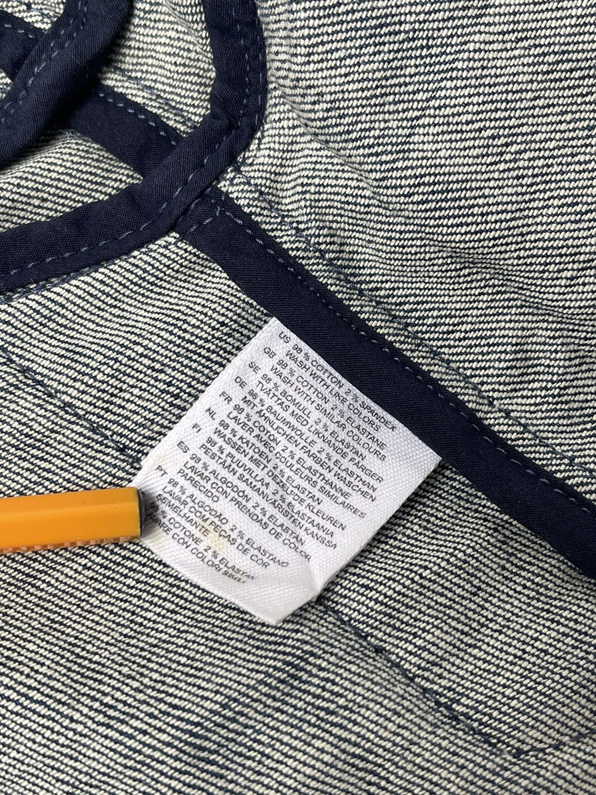H&M × Stella McCartney SS05 Stella McCartney X H&M Denim Blazer Jacket Size XS / US 0-2 / IT 36-38 - 15 Thumbnail