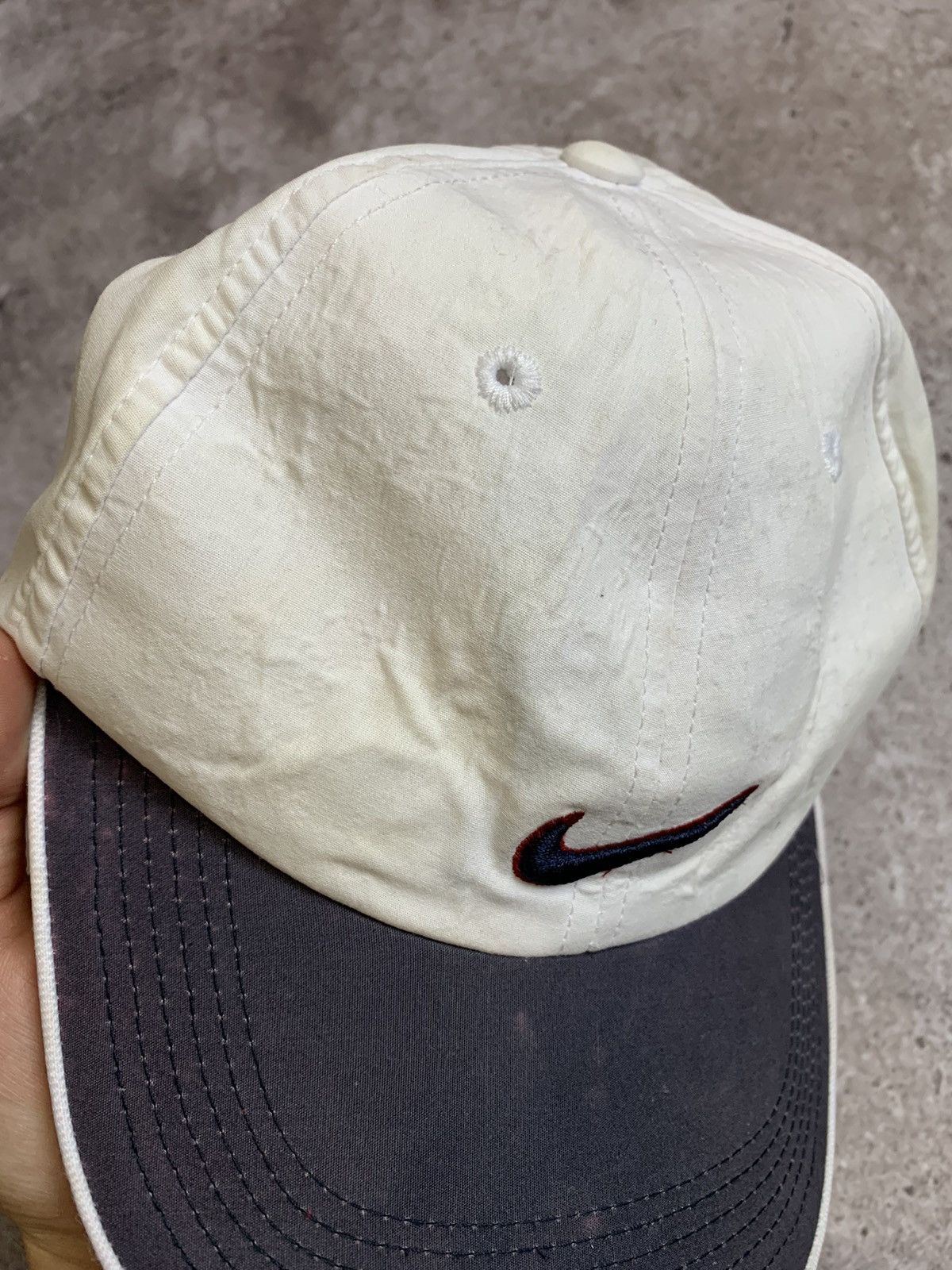 Nike × Vintage Nike Vintage 90s Center Swoosh Hat Cap Snapback Rare Sport Size ONE SIZE - 3 Thumbnail