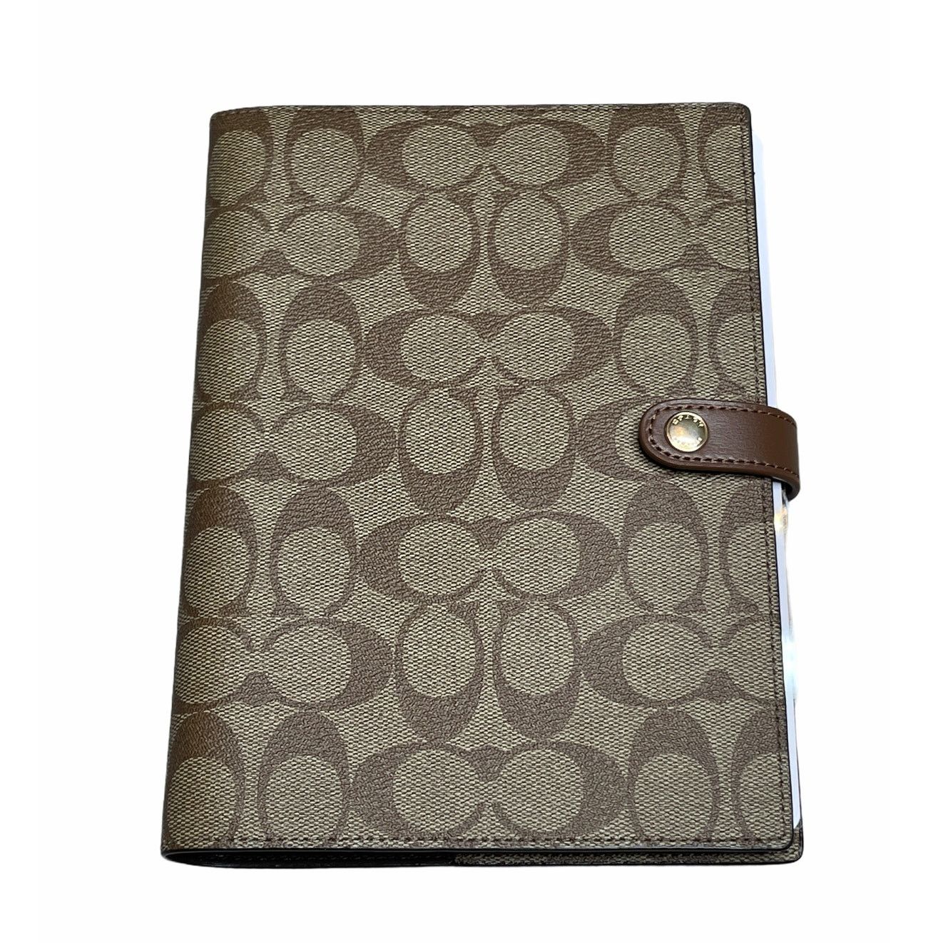 Coach Coach Notebook in Signature Canvas w/ Leather Lined Pages Size ONE SIZE - 1 Thumbnail