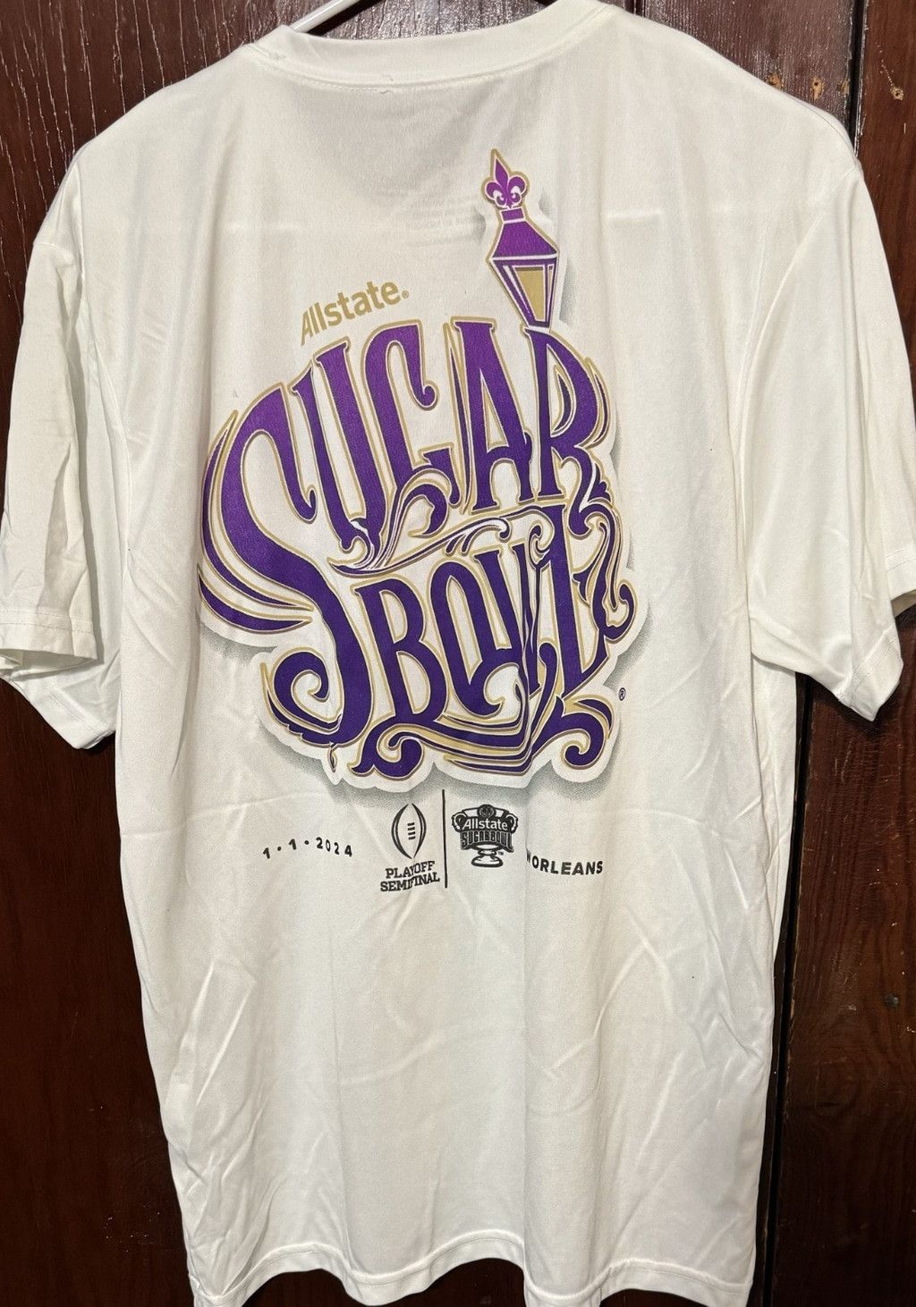 Zephyr Washington Huskies 2024 Sugar Bowl T-Shirt Men Size L White Size US L / EU 52-54 / 3 - 2 Thumbnail