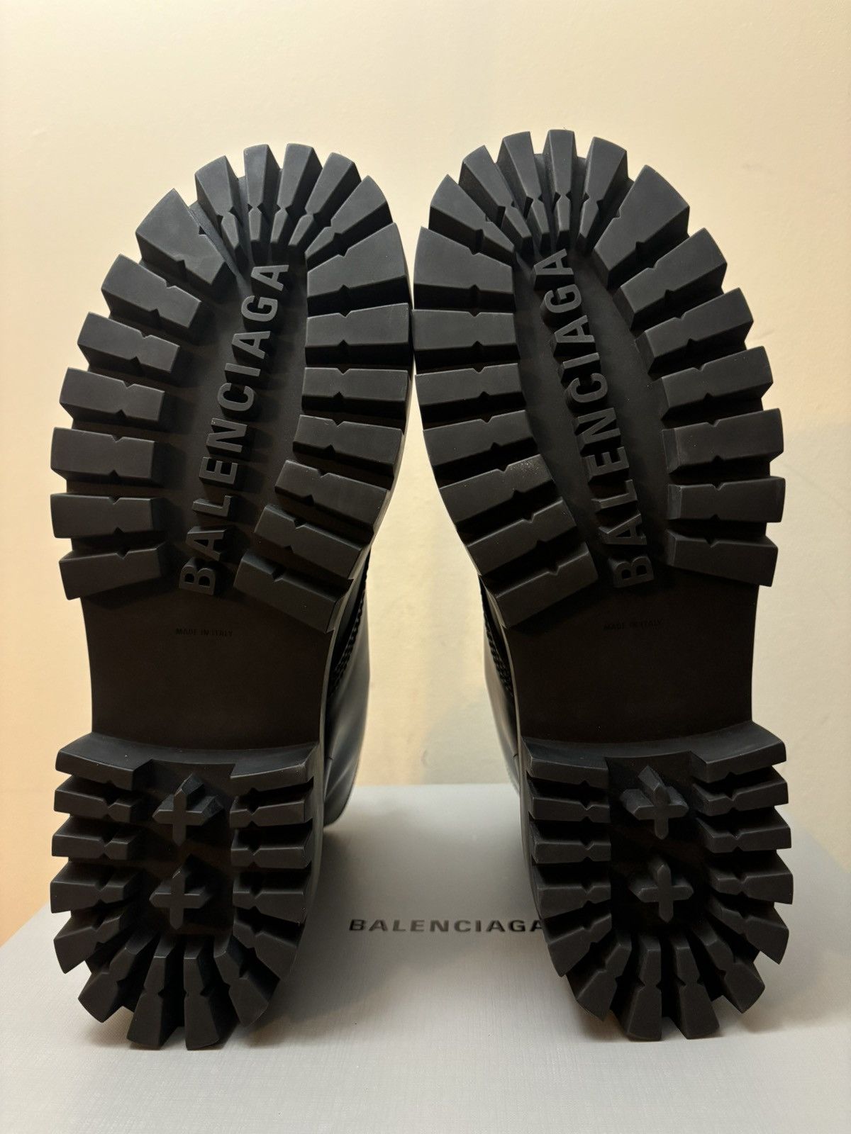 Balenciaga Balenciaga Strike 20mm Leather Lace Up Boot Black Size US 11 / EU 44 - 6 Thumbnail