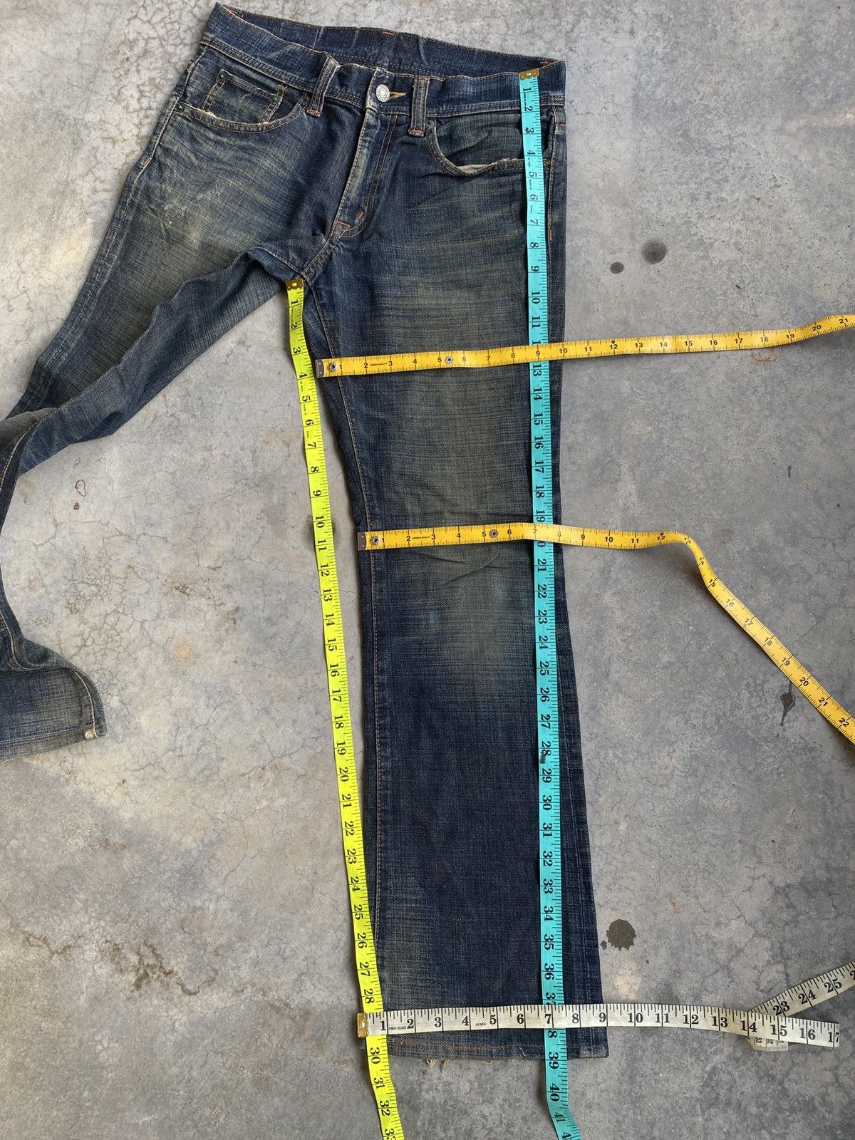 Hysteric Glamour × If Six Was Nine × PPFM Vintage GL HEARTS flare denim pants(sku 4) Size US 29 - 9 Thumbnail