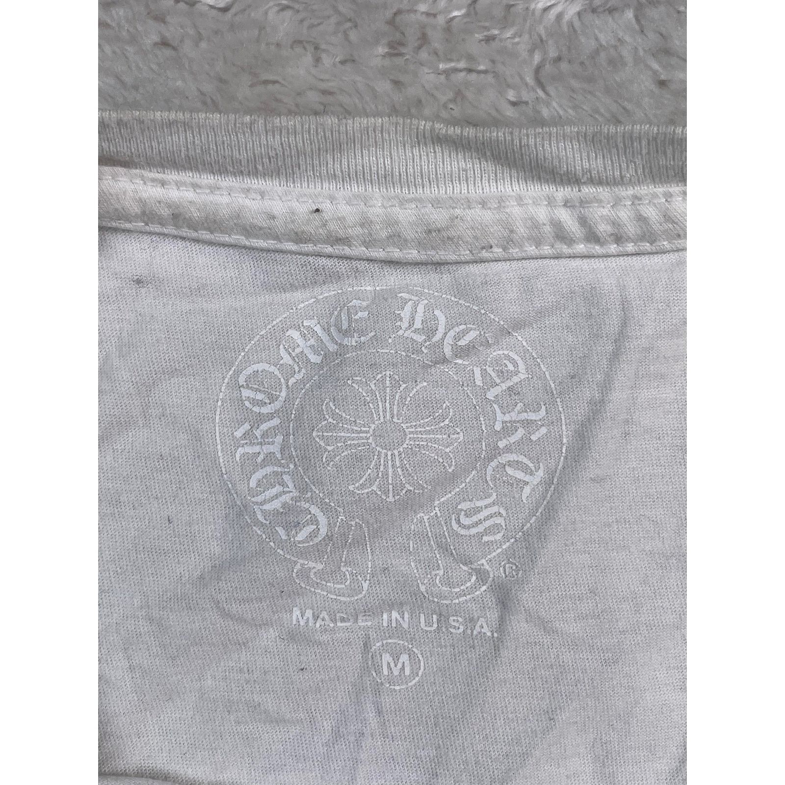 Chrome Hearts Chrome Hearts Neck Logo White Tee Size US M / EU 48-50 / 2 - 3 Thumbnail