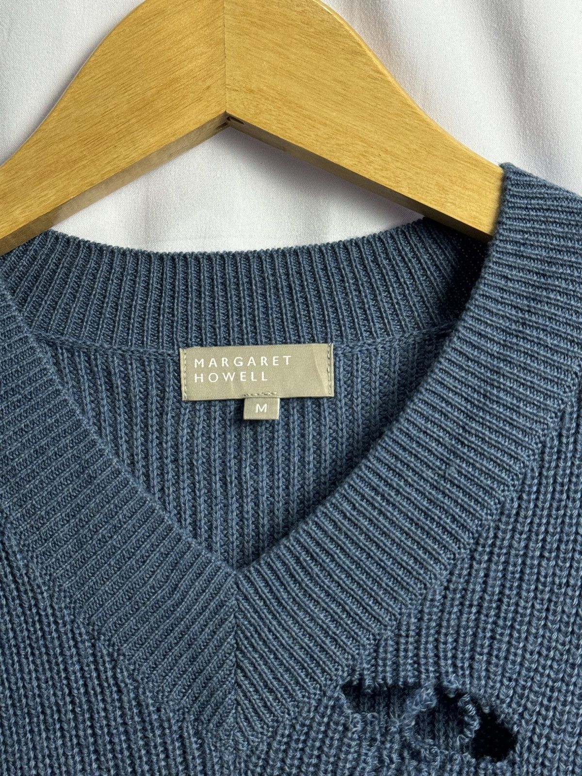 Beauty Beast × Japanese Brand Margaret Howell MHL Distressed Knit Size US M / EU 48-50 / 2 - 6 Thumbnail